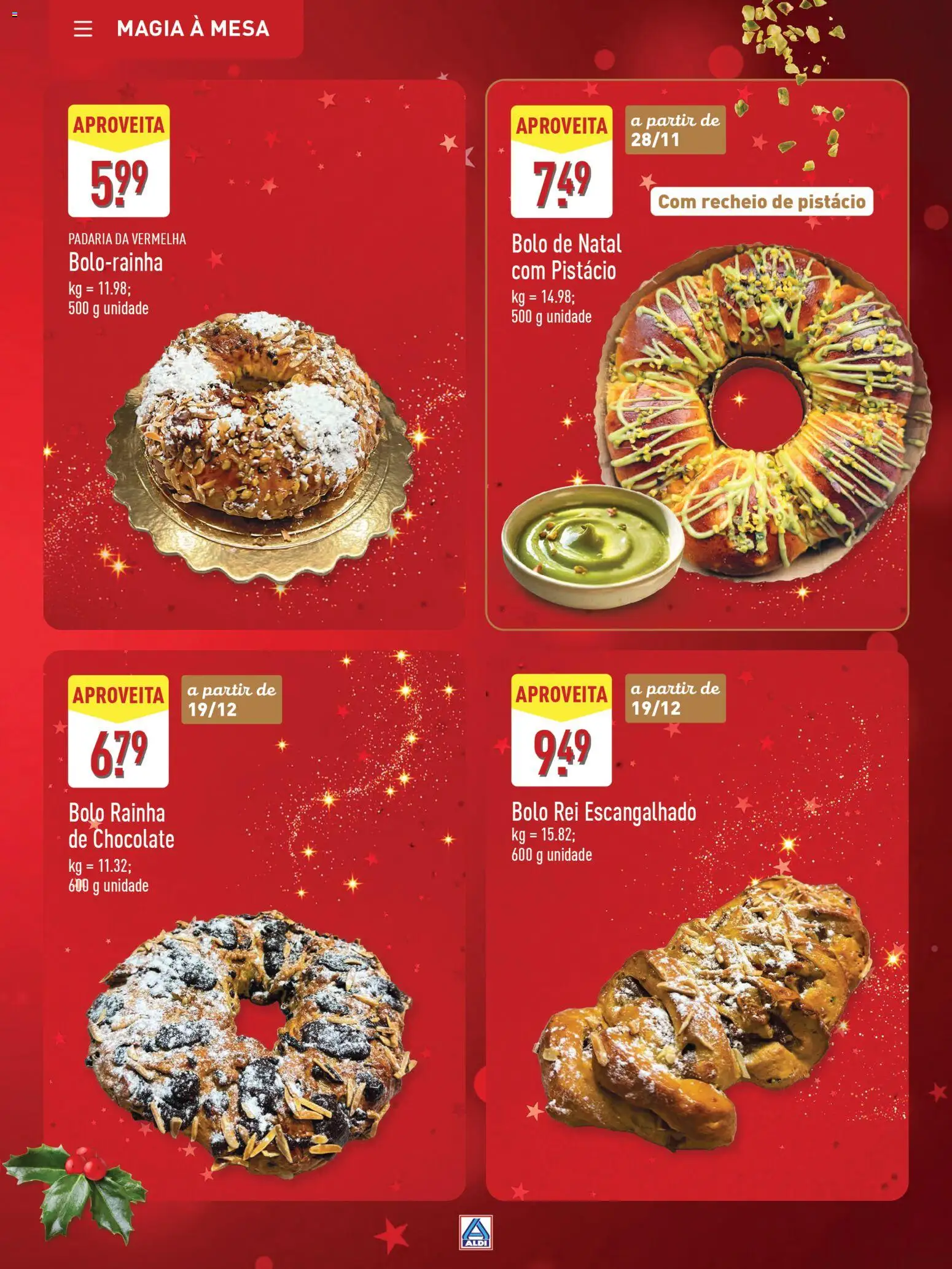 Aldi folheto │ válido de 22.11.2025 | Página: 29 | Produtos: Padaria, Bolo, Mesa, Chocolate