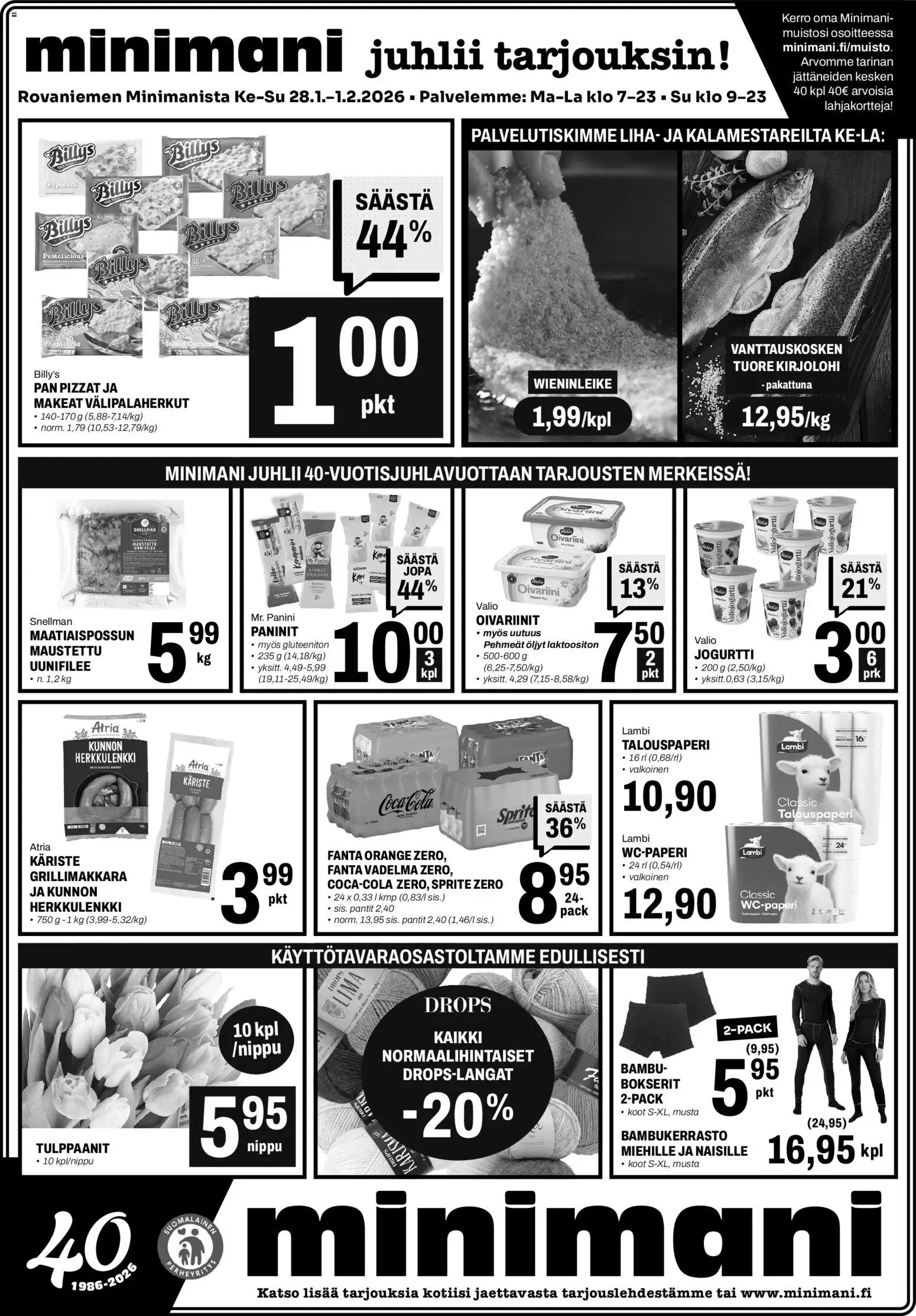 Minimani Tarjoukset - Rovaniemi – voimassa 28.01.2026 alkaen | Sivu: 1
