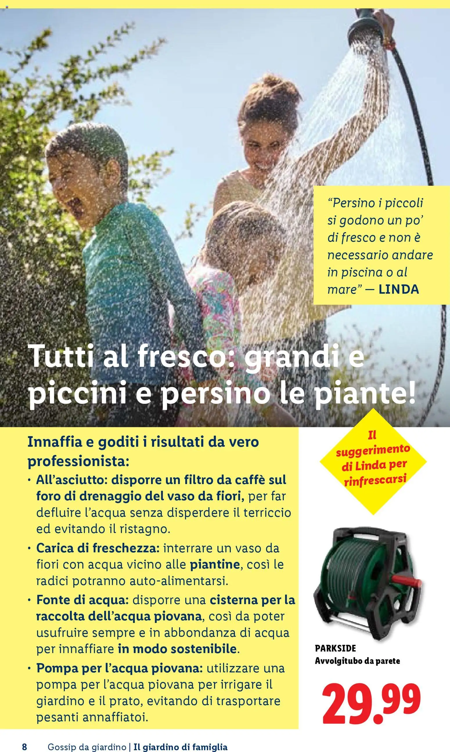 Volantino Lidl del 23.04.2026 | Pagina: 8 | Prodotti: Caffè, Acqua, Piscina, Terriccio