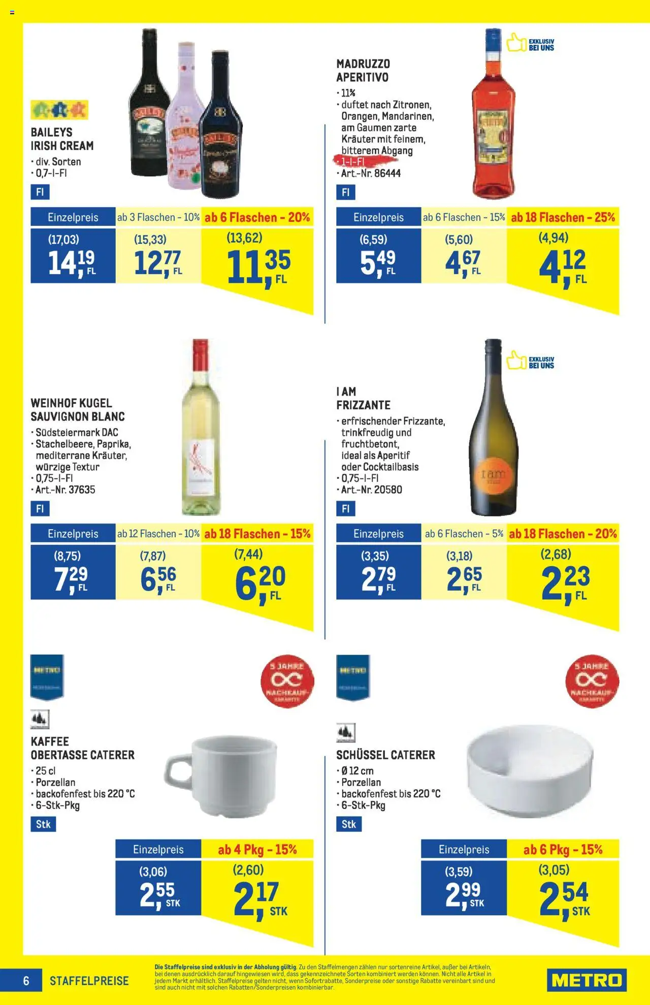Metro Angebote Profi gültig ab 21.08.2025 | Seite: 6 | Produkte: Kaffee