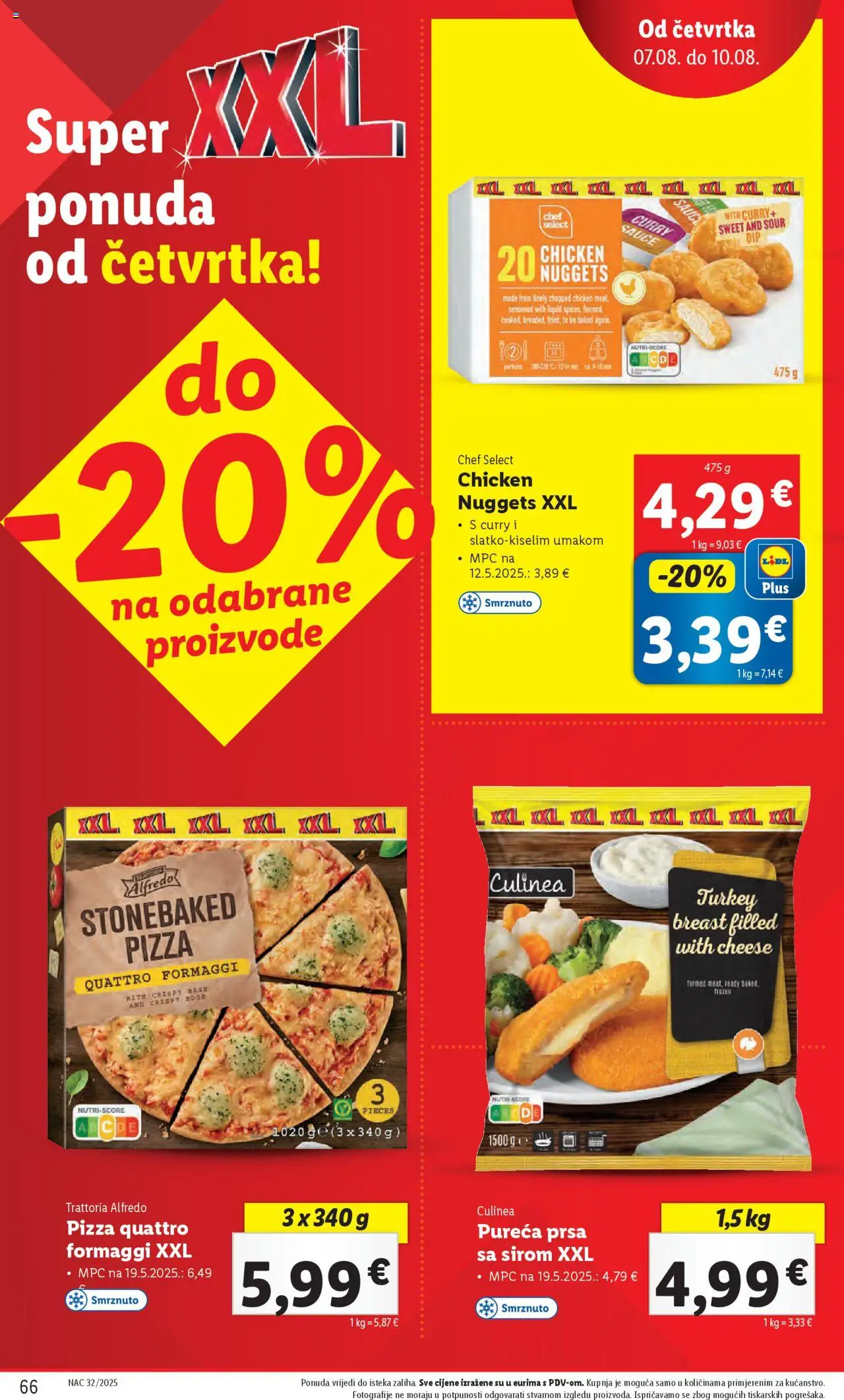 Lidl katalog | vrijedi od 04.08.2025 | Stranica: 66 | Proizvodi: Pizza, Curry