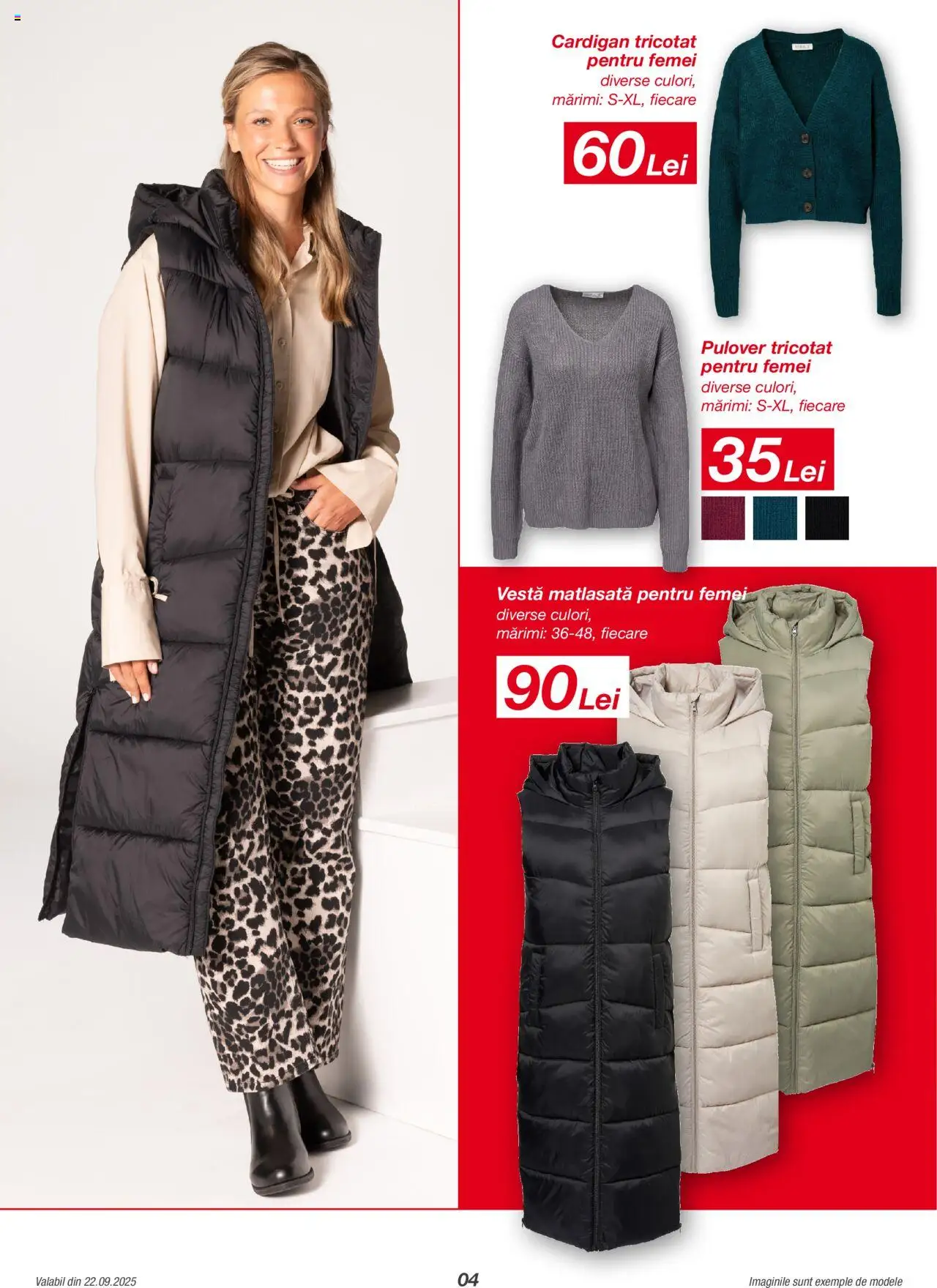 Noul catalog Kik – valabil de la 22.09.2025 | Pagină: 4 | Produse: Cardigan, Pulover, Vestă