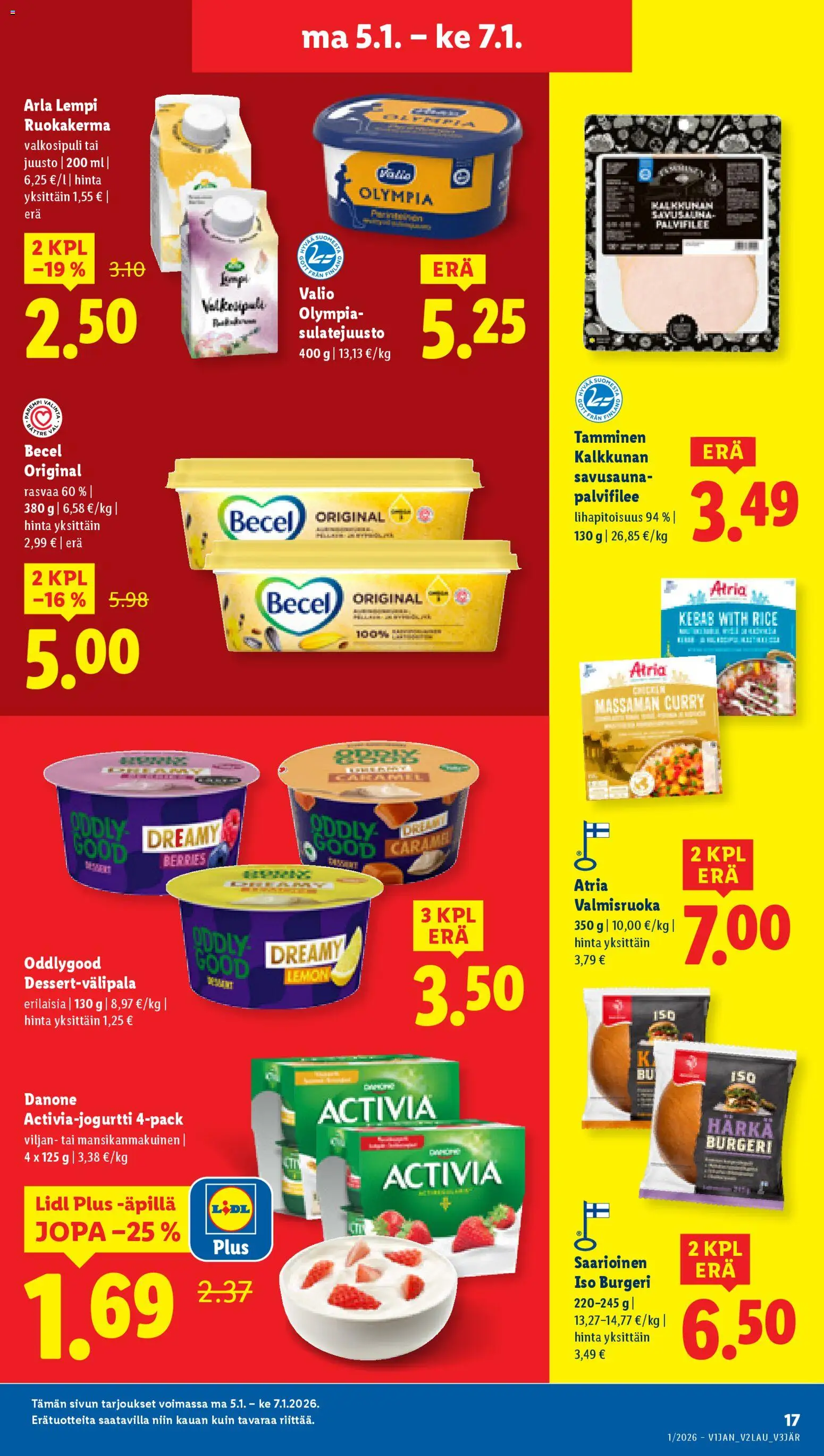 Lidl tarjoukset - Rovaniemi – voimassa 01.01.2026 alkaen | Sivu: 21 | Tuotteet: Valkosipuli, Curry, Juusto