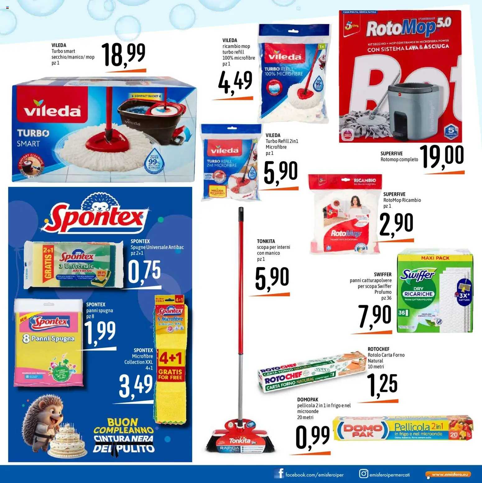 Volantino Emisfero del 09.04.2026 | Pagina: 19 | Prodotti: Microonde, Cintura, Secchio, Forno