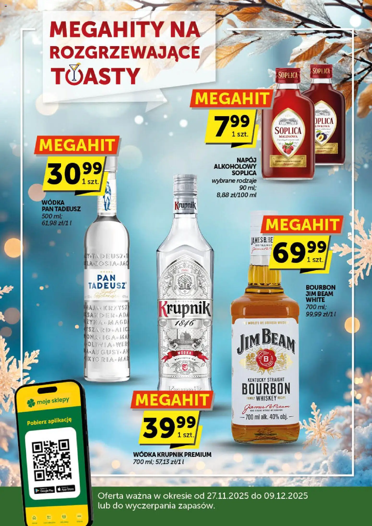 ABC Gazetka alkoholowa od 27.11.2025 | Strona: 1 | Produkty: Bourbon, Jim Beam, Wódka