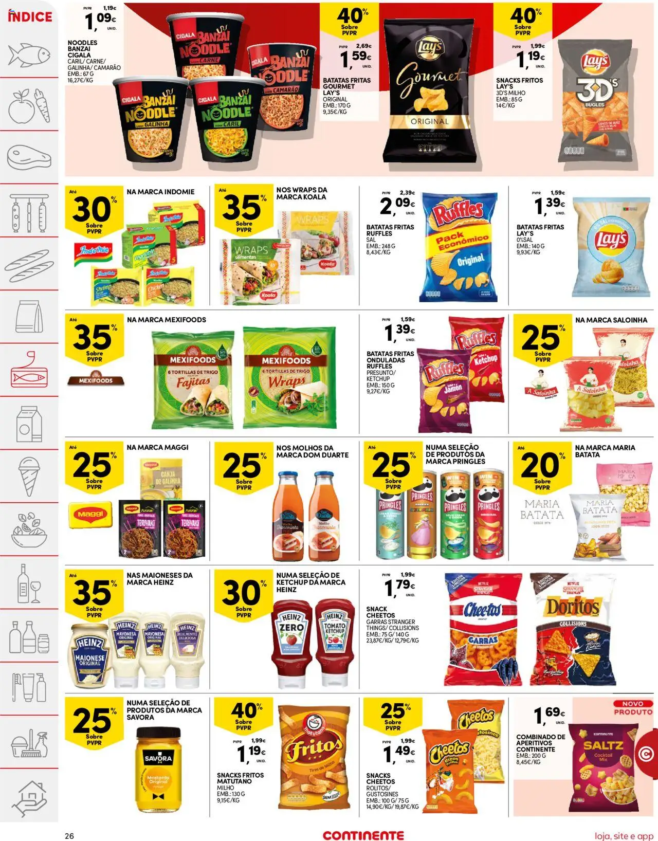 Continente folheto │ válido de 21.10.2025 | Página: 26 | Produtos: Camarão, Maionese, Carne, Ketchup