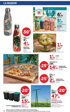 Hyper U - Prévisualisation de Hyper U - Le plein air à prix bas valide à partir de 24.03.2026 | Page: 22 | Produits: Séchoir, Gourde, Flûte, Livre