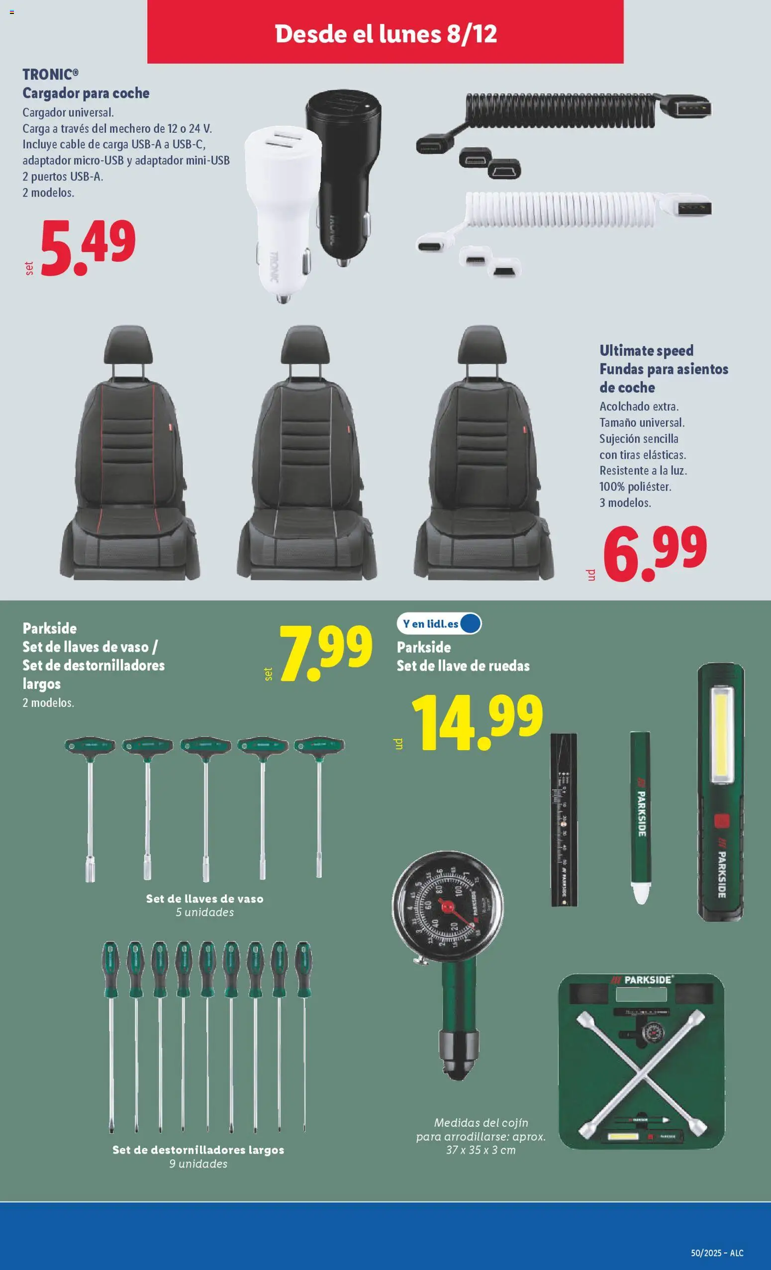 Lidl folleto de bazar │ válido desde el 08.12.2025 | Página: 11 | Productos: Cable, Adaptador, Cojín