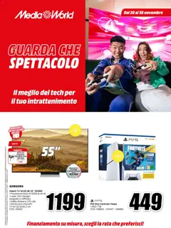 Anteprima del volantino Media World Guarda che Spettacolo catalogo valido a partire dal 20.11.2025