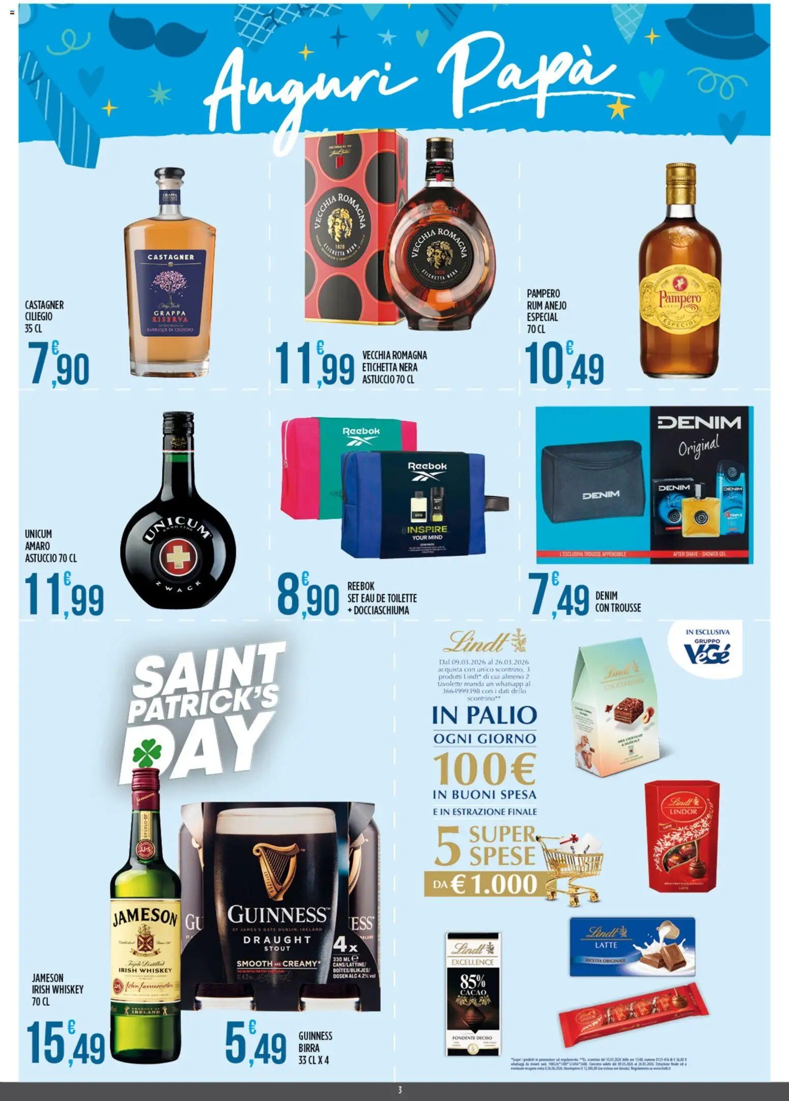 Volantino Euroesse del 09.03.2026 | Pagina: 3 | Prodotti: Birra, Latte, Rum, Amaro