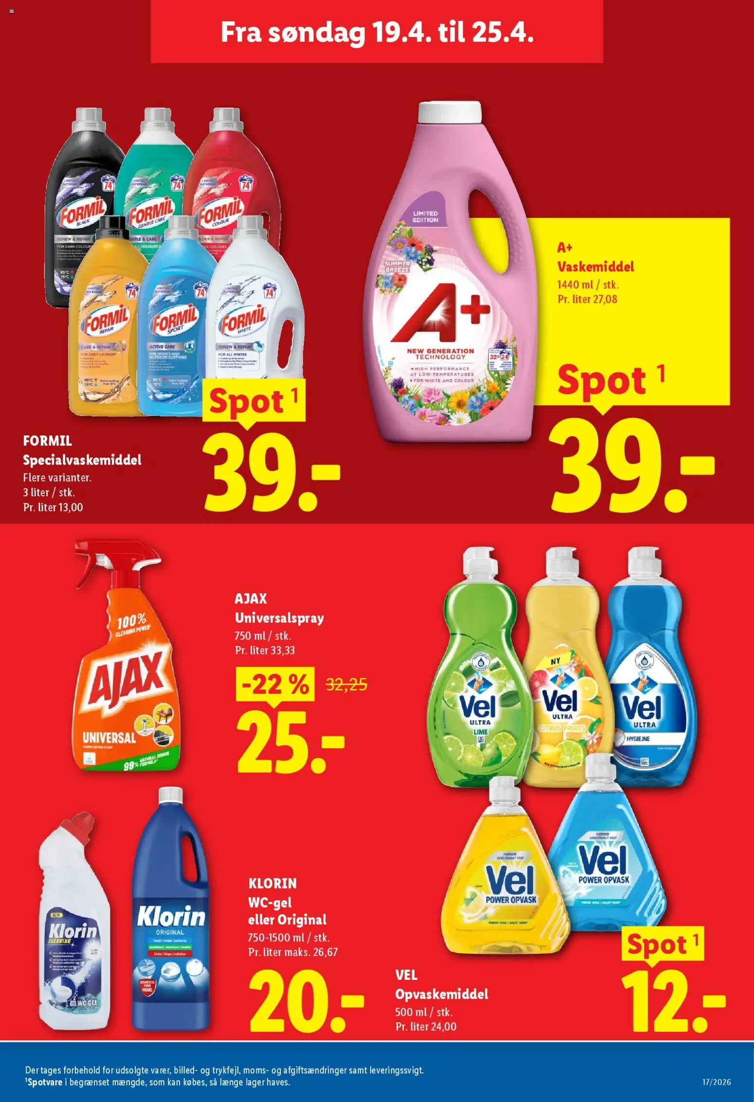 Lidl tilbudsavis – gyldig fra 23.04.2026 | Side: 31 | Produkter: Opvaskemiddel, Lime, Søm