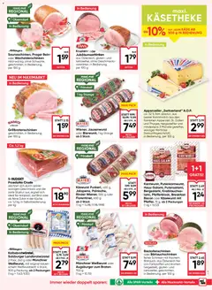 Maximarkt Flugblatt ab 19.02.2026 gültig | Seite: 9 | Produkte: Wurst, Käse, Brot, Schinken