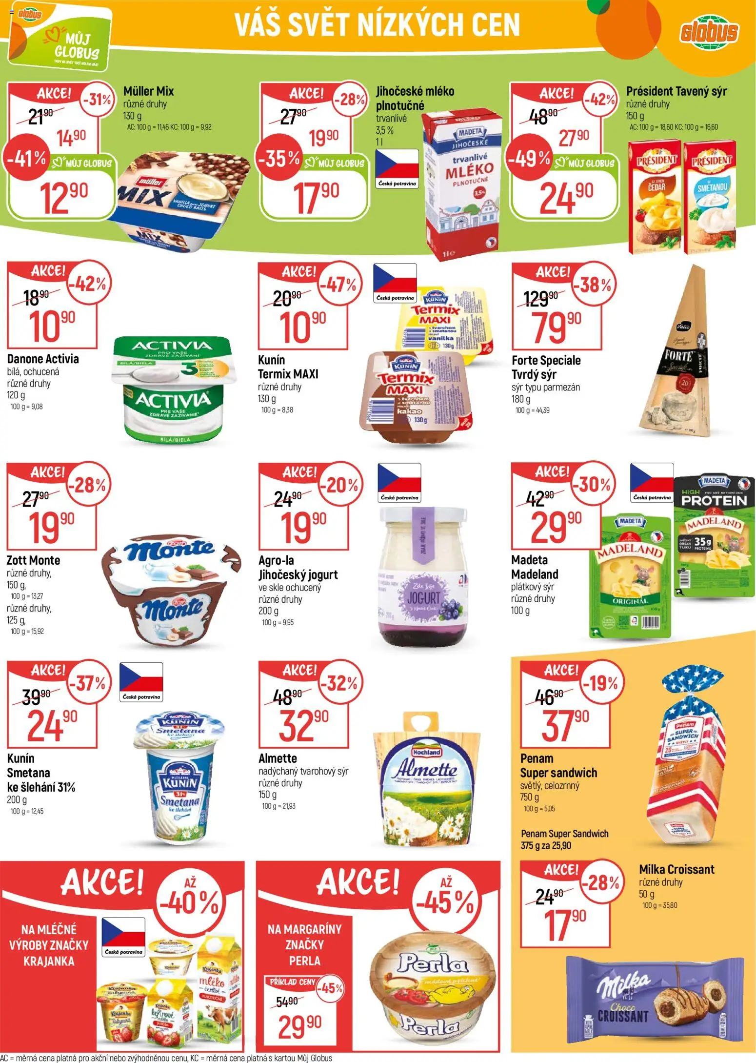 Globus leták - Praha Černý Most od 21.01.2026 | Strana: 17 | Produkty: Danone Activia, Globus, Jogurt, Croissant