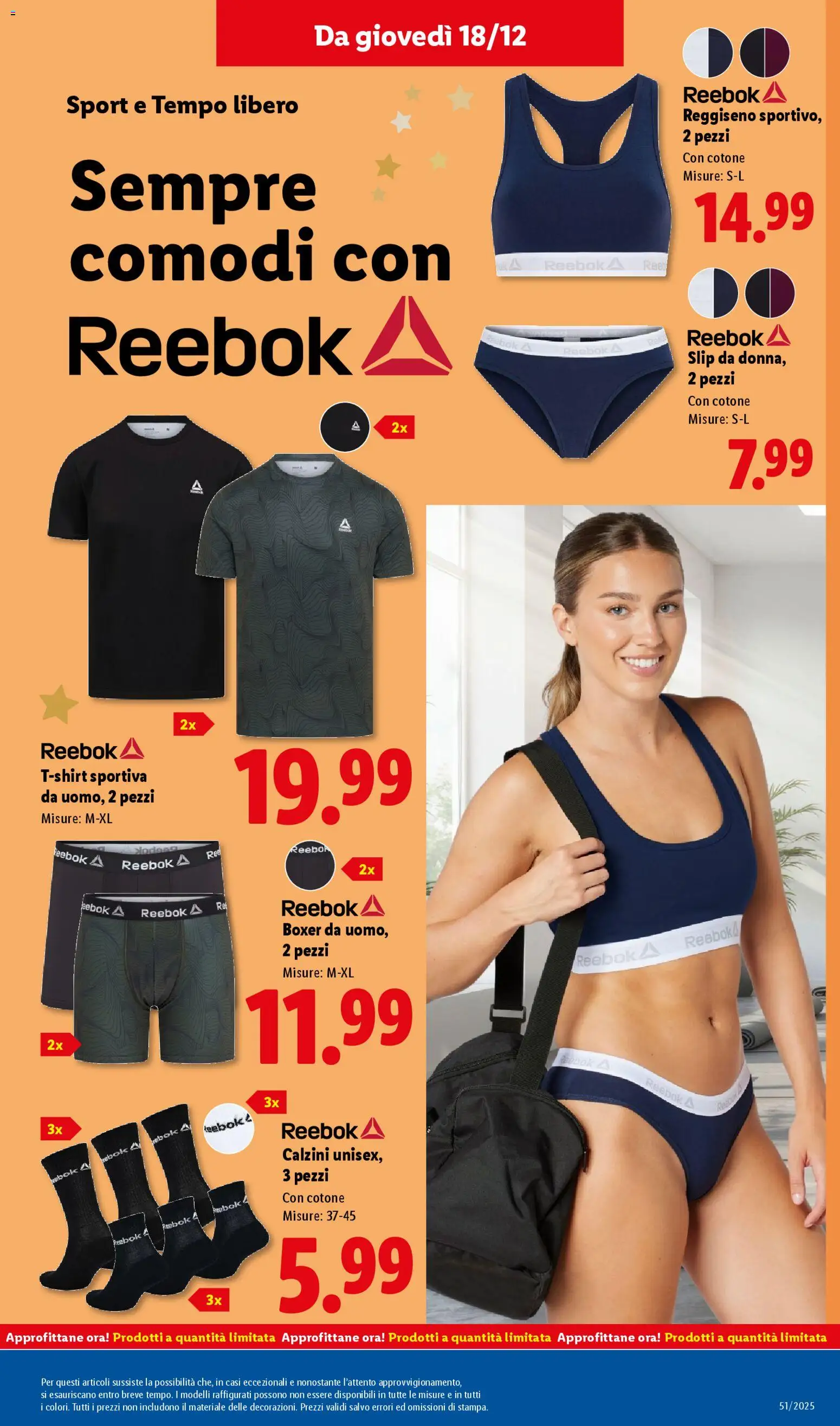 Volantino Lidl del 15.12.2025 | Pagina: 49 | Prodotti: Reggiseno, Calzini, Boxer, T-shirt