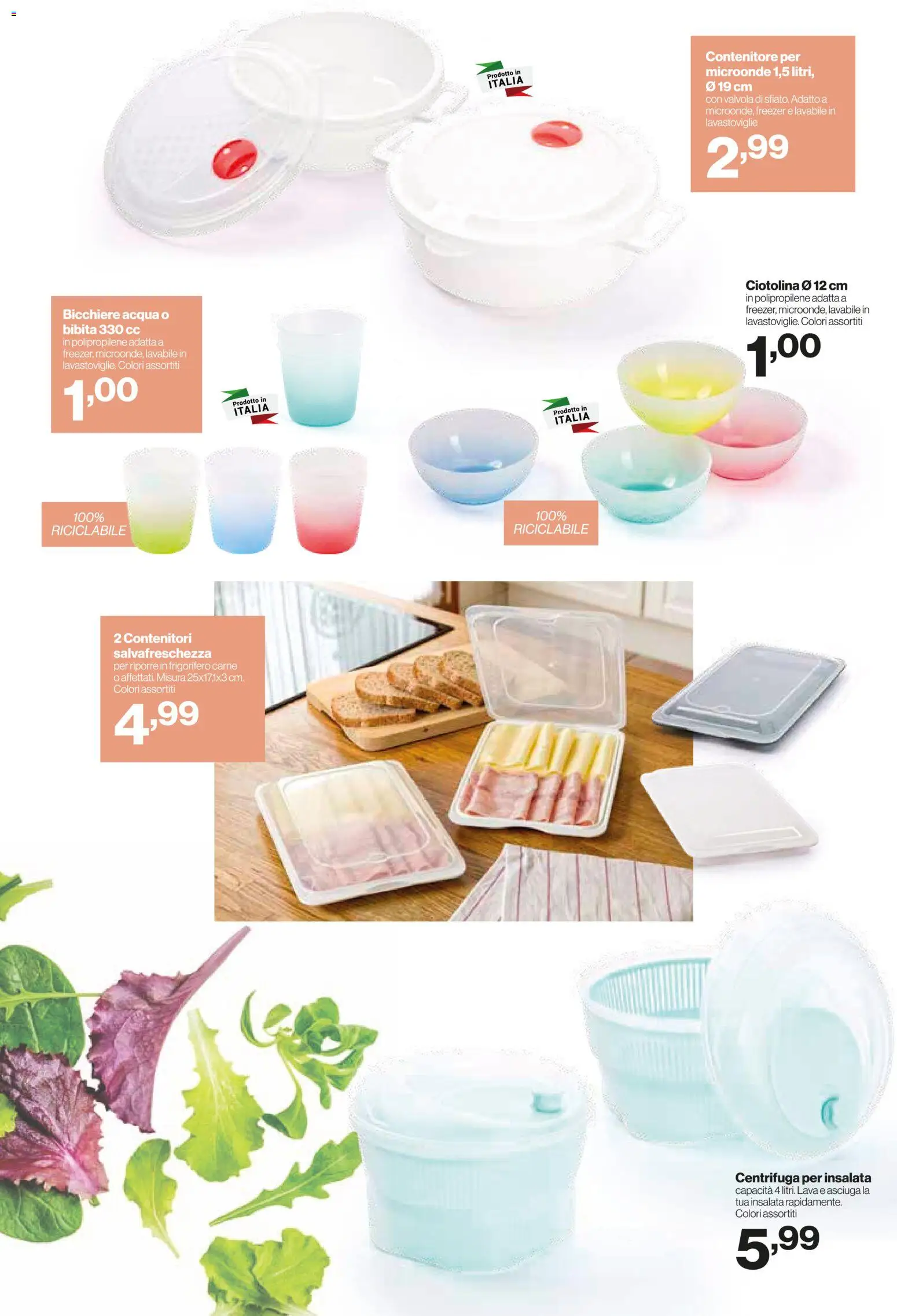 Volantino IN's del 25.03.2026 | Pagina: 18 | Prodotti: Microonde, Centrifuga, Insalata, Freezer