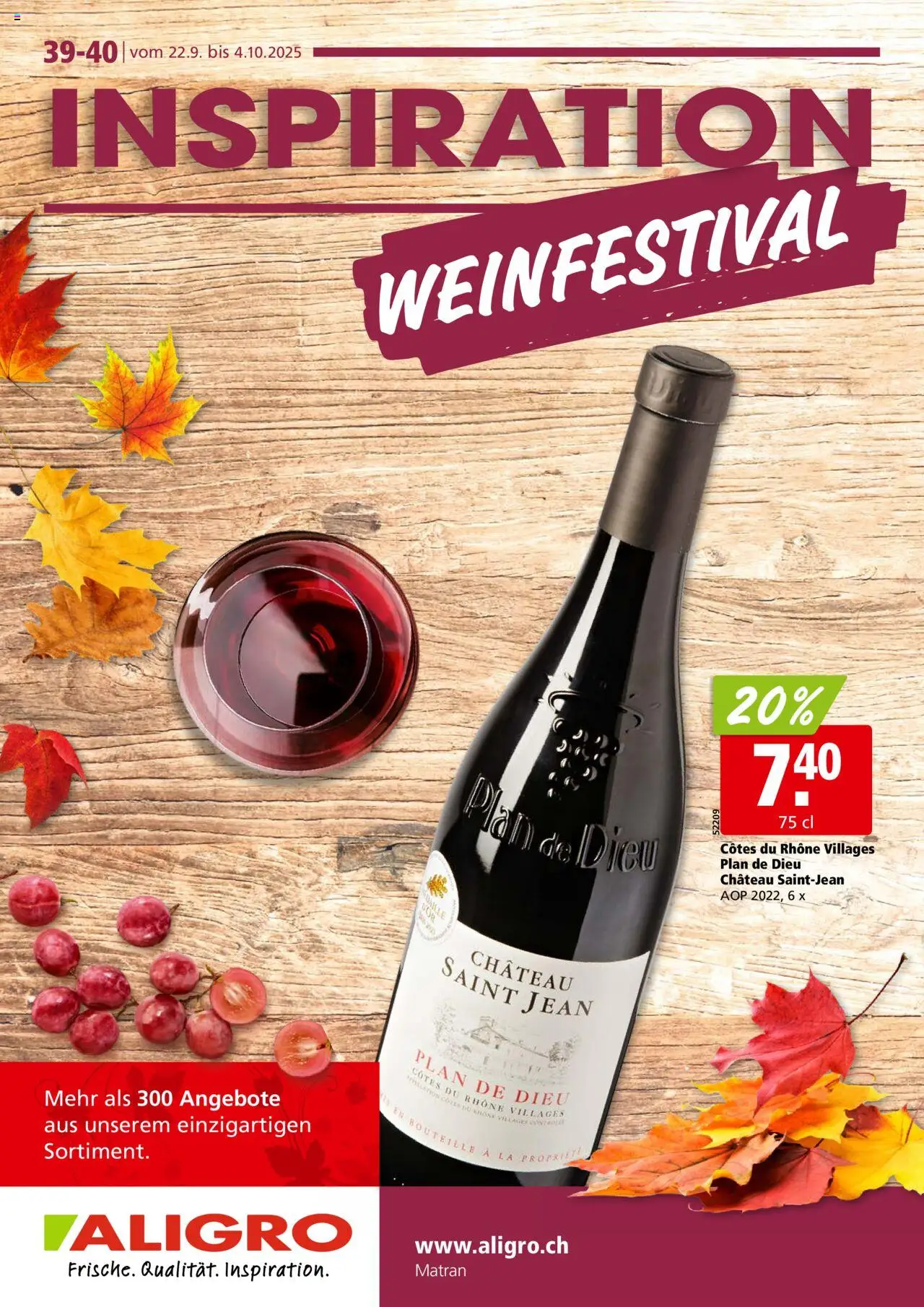 Aligro Aktionen Weinmesse – gültig ab 22.09.2025 | Seite: 1