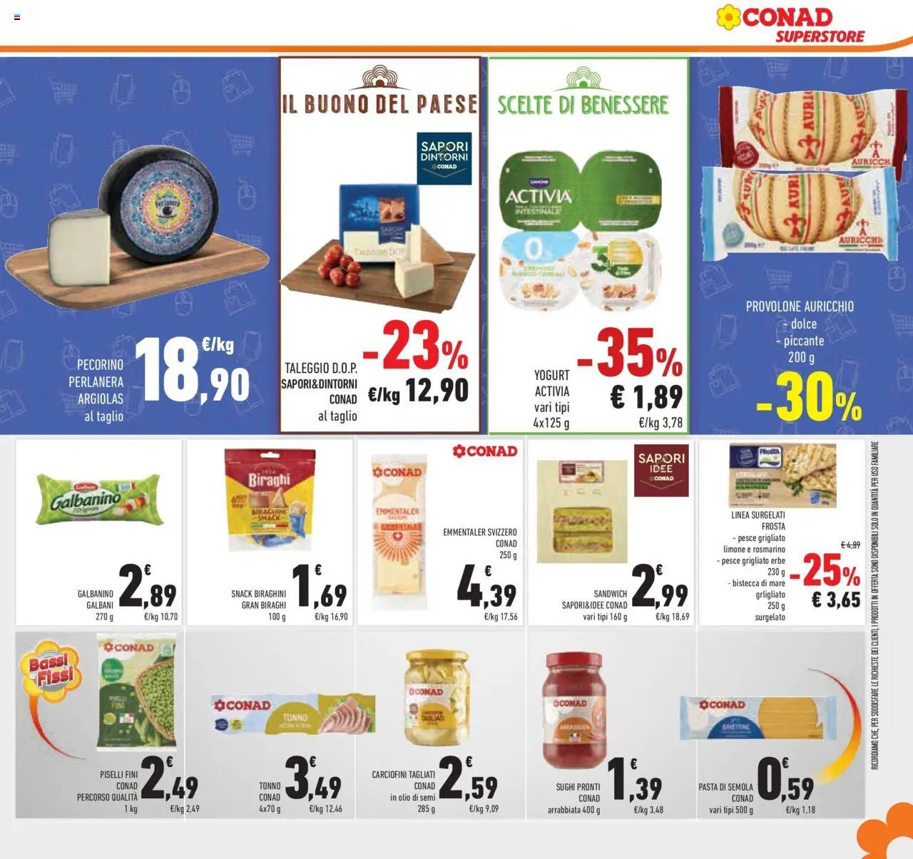 Volantino Conad del 04.06.2025 | Pagina: 39 | Prodotti: Rosmarino, Olio, Piselli, Pecorino