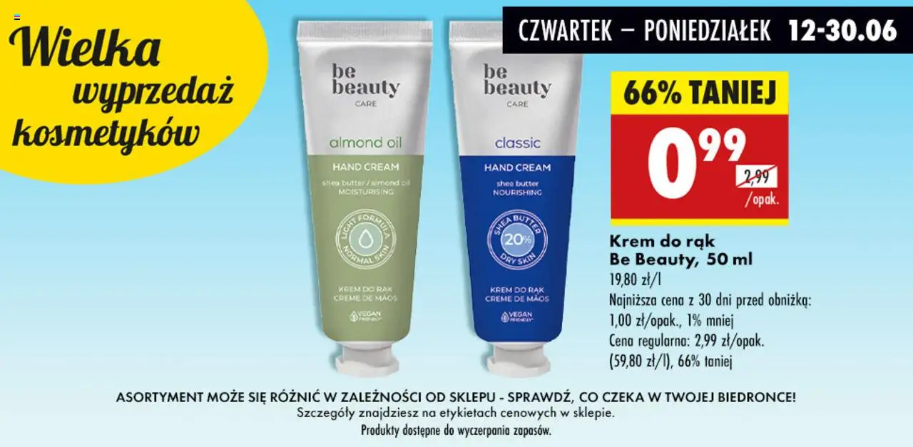 Biedronka gazetka - Kosmetyki od 12.06.2025 | Strona: 1 | Produkty: Lakier do paznokci, Body, Be beauty, Szczoteczka do zębów