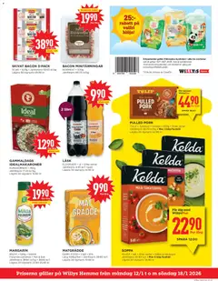 SOPPA, 5dl • Olika sorter • Gäller ej ekologisk Jämförpris 45:80 kr/l • Max 5 köp/hushåll Lägsta 30-dgrspris 34:90 kr - Förhandsvisning av reklamblad från butik Willys aktuell från 12.01.2026 | Sida: 3