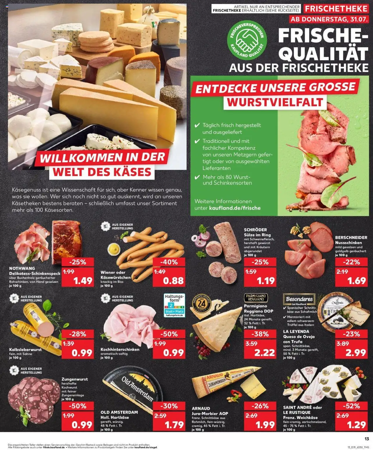 Kaufland prospekt Hamburg	 - gültig ab dem 03.08.2025 | Seite: 24 | Produkte: Käse, Wurst, Sahne