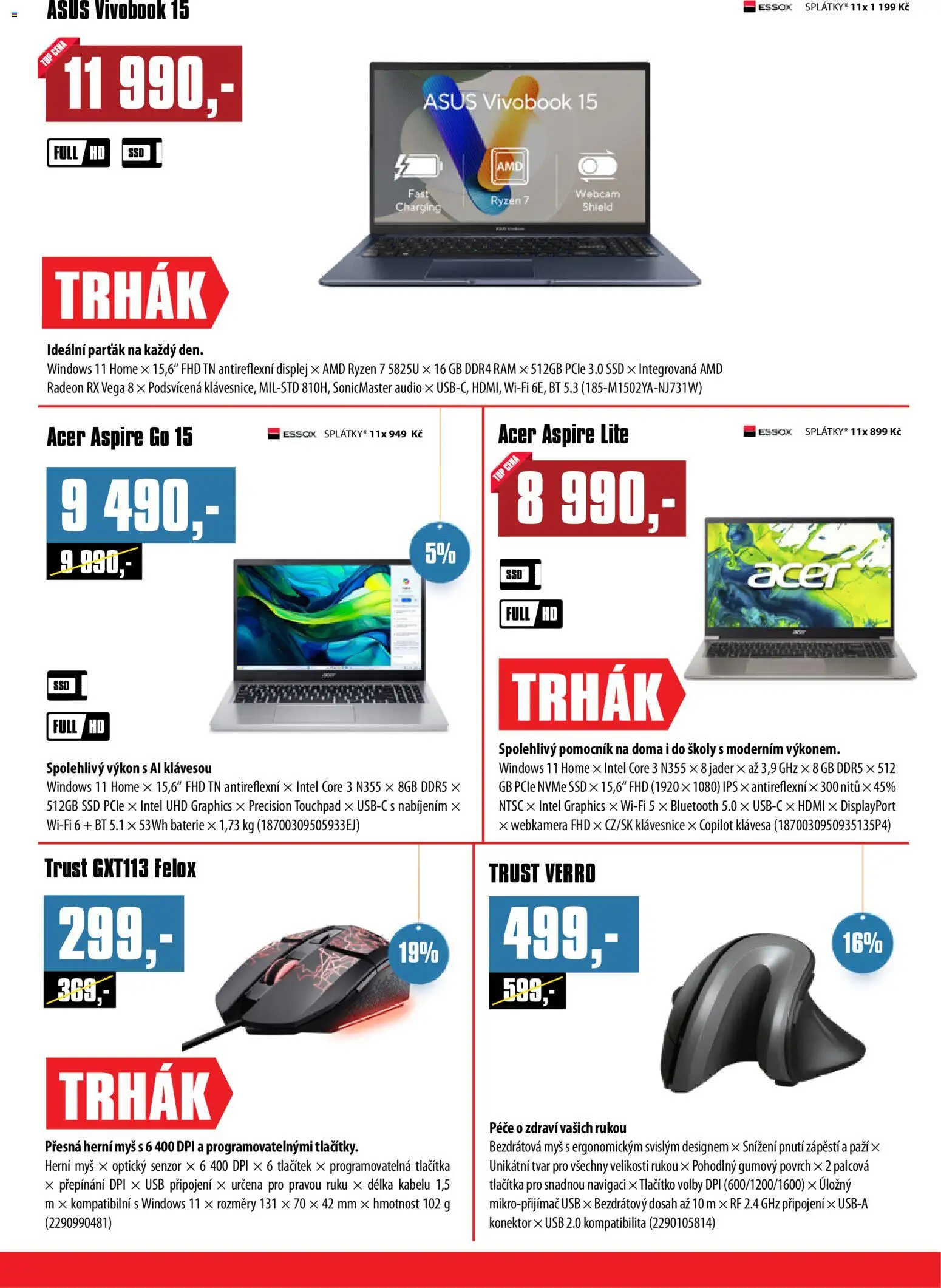 Comfor leták od 02.01.2026 | Strana: 3 | Produkty: Myš, Klávesnice, Audio, Konektor