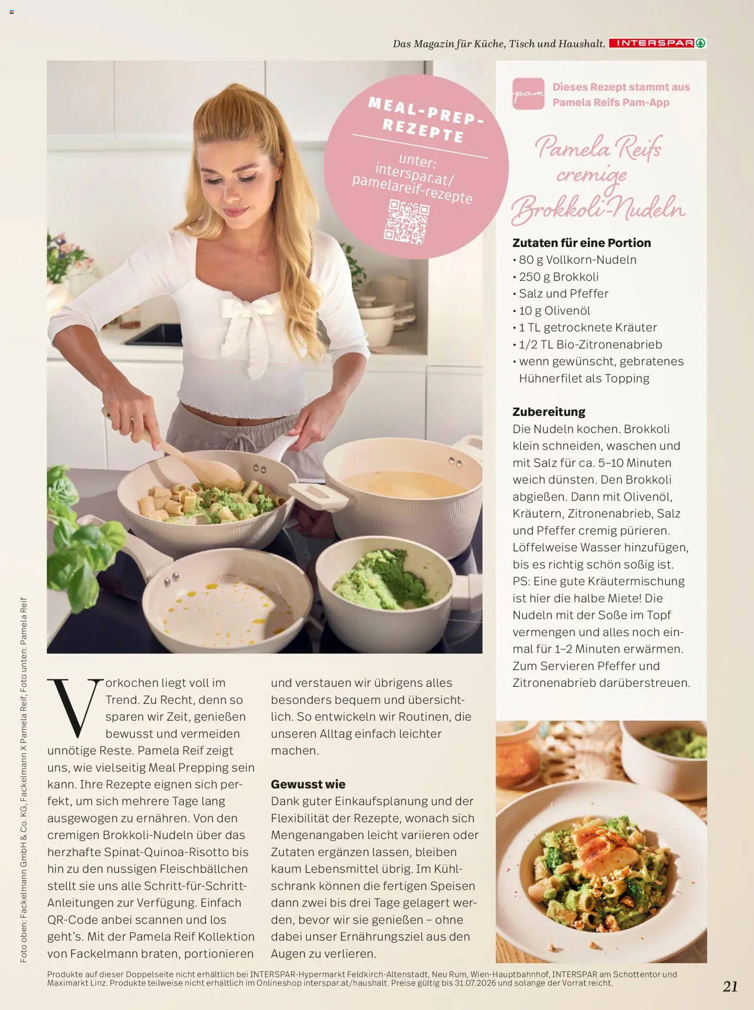 Maximarktr Mein Zuhause Magazin gültig ab 07.04.2026 | Seite: 21 | Produkte: Wasser, Pfeffer, Libacomb, Nudeln