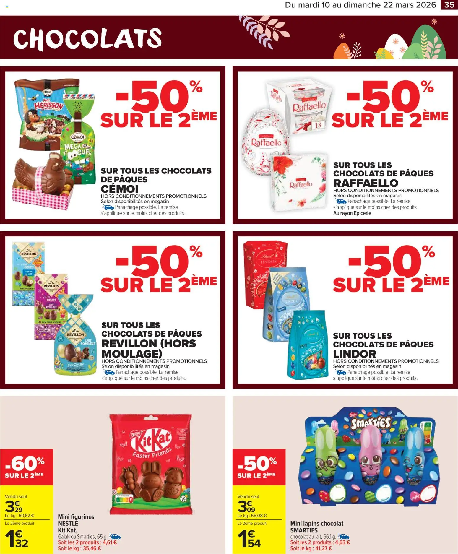 {H1} | Page: 37 | Produits: Raffaello, Lait, Chocolat, Figurines
