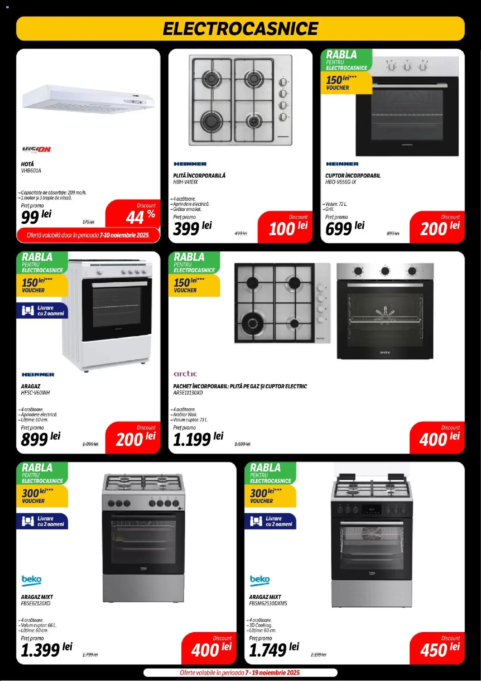 Noul catalog Flanco – valabil de la 07.11.2025 | Pagină: 36 | Produse: Hotă, Cuptor, Plită, Grătar