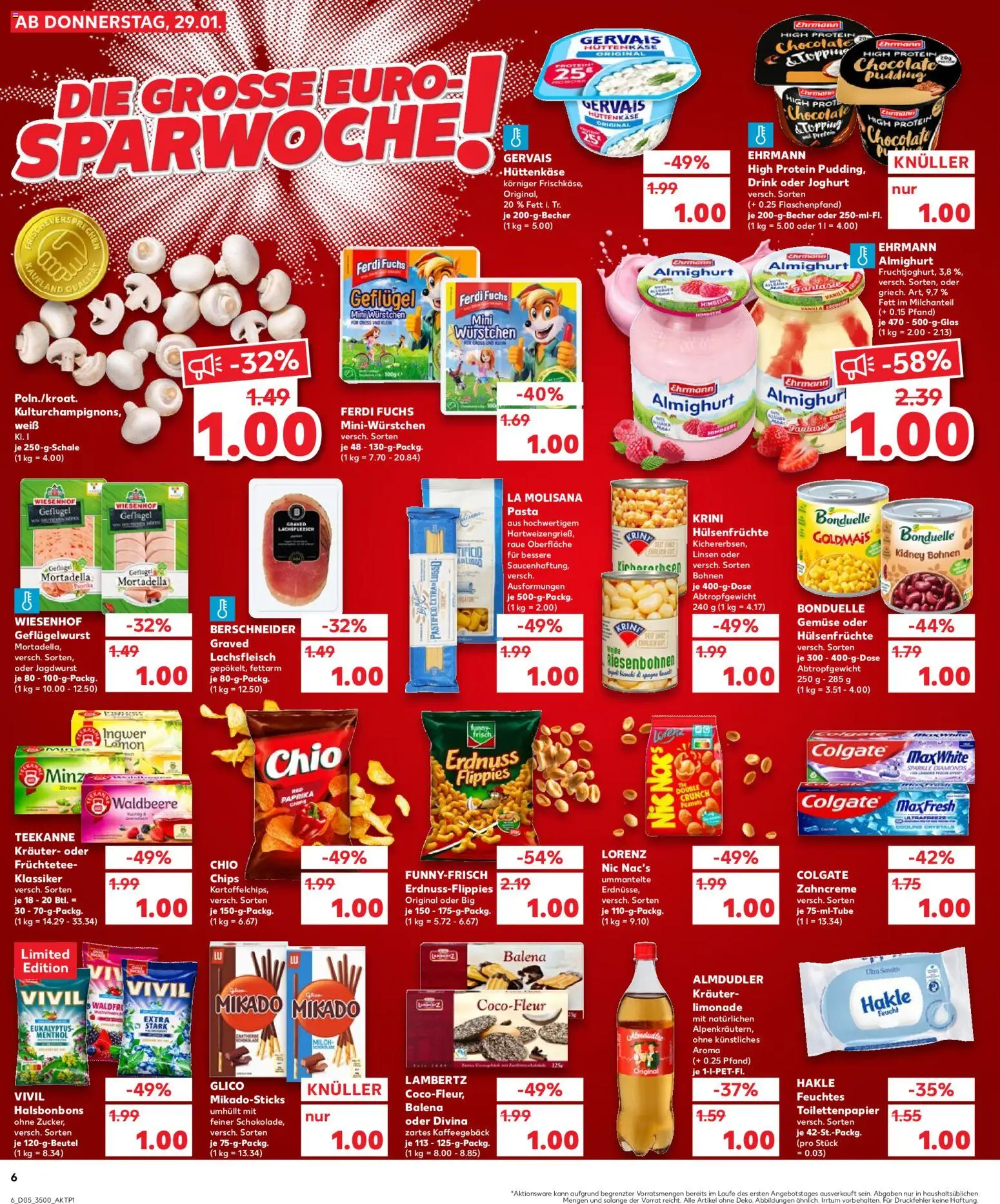 Kaufland prospekt Jena	 – gültig ab 01.02.2026 | Seite: 6 | Produkte: Joghurt, Pudding, Teekanne, Hüttenkäse
