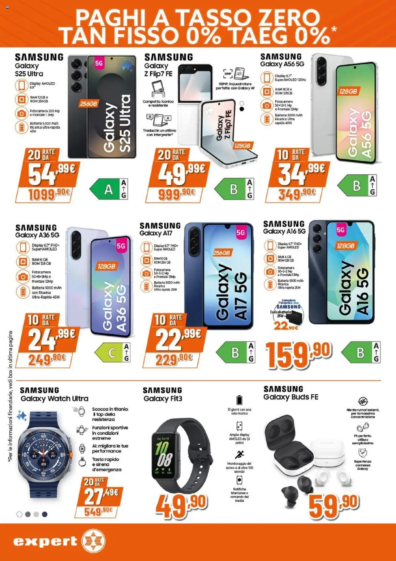 Volantino Expert del 25.09.2025 | Pagina: 2 | Prodotti: Top, Fotocamera, Batteria, Samsung