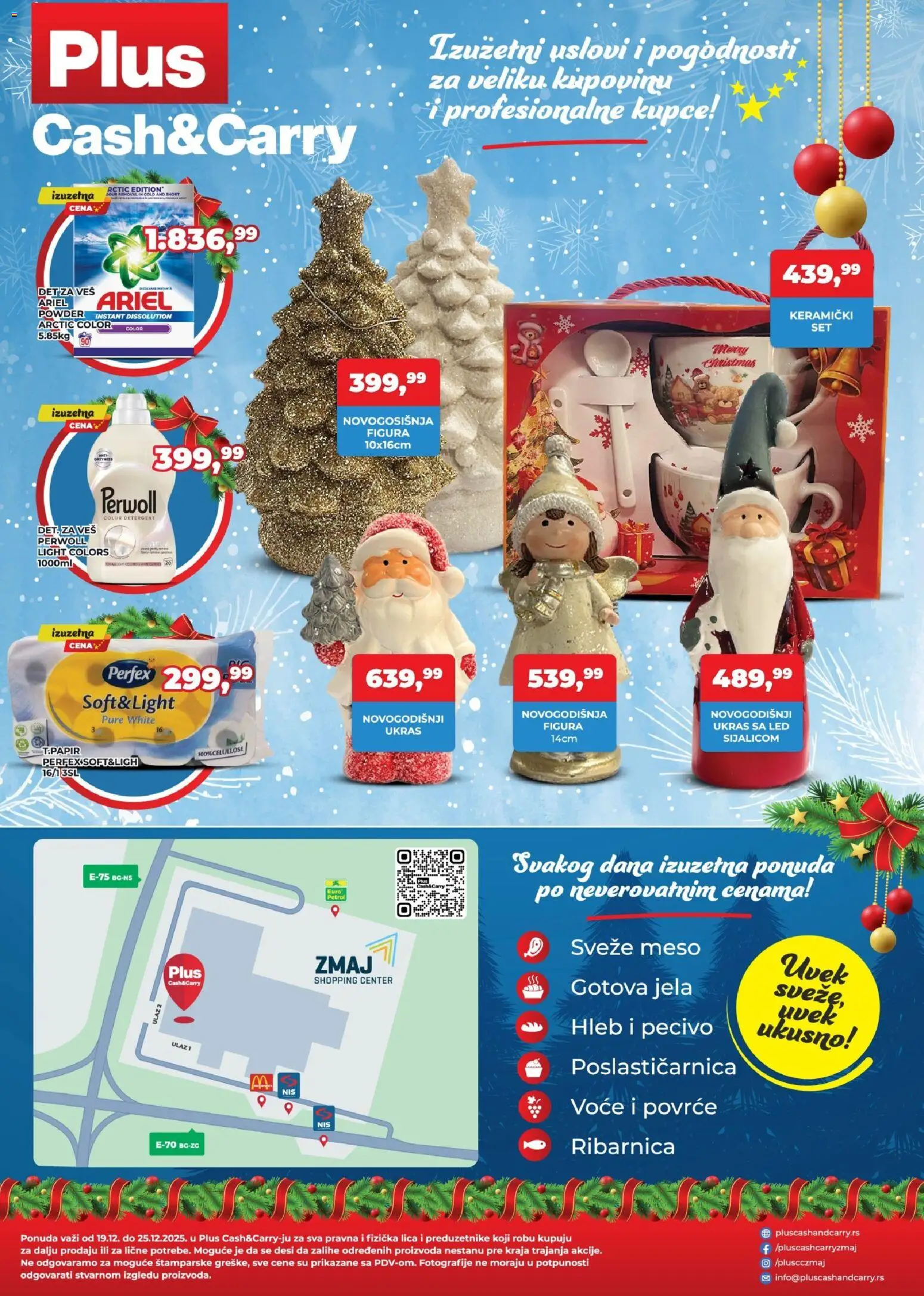 Plus Cash & Carry katalog - važi od 19.12.2025 | Strana: 4 | Proizvode: Ariel, Perwoll, Hleb, Pecivo