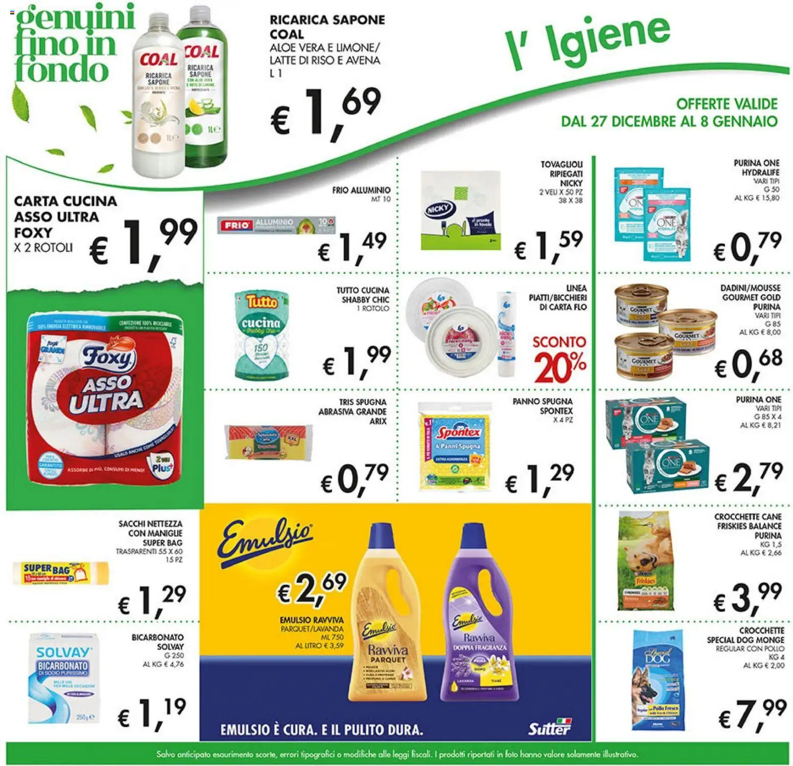 Volantino Coal del 27.12.2025 | Pagina: 25 | Prodotti: Sapone, Riso, Crocchette, Alluminio