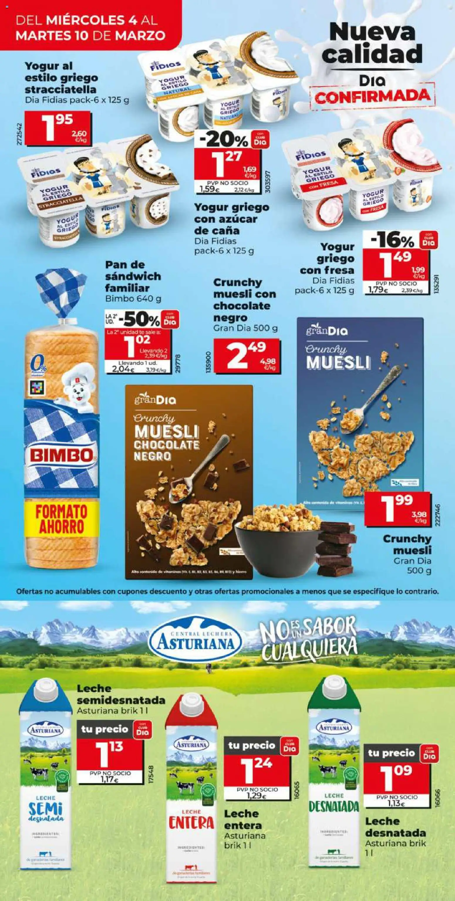 Dia - folleto Market │ válido desde el 04.03.2026 | Página: 8 | Productos: Κασκόλ, Leche, Pan, Chocolate