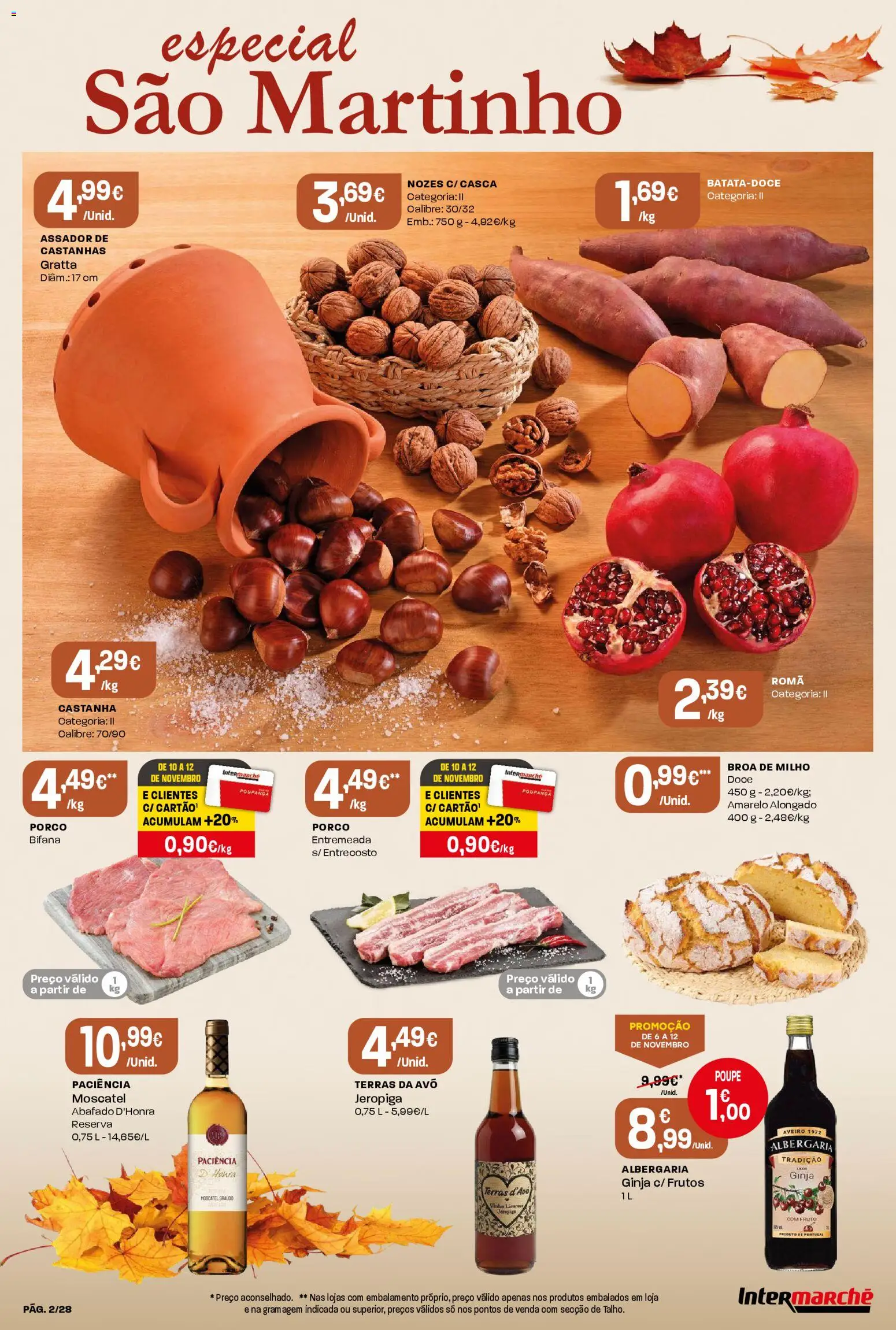 Intermarché Folheto Contact │ válido de 06.11.2025 | Página: 2 | Produtos: Castanhas, Nozes, Milho