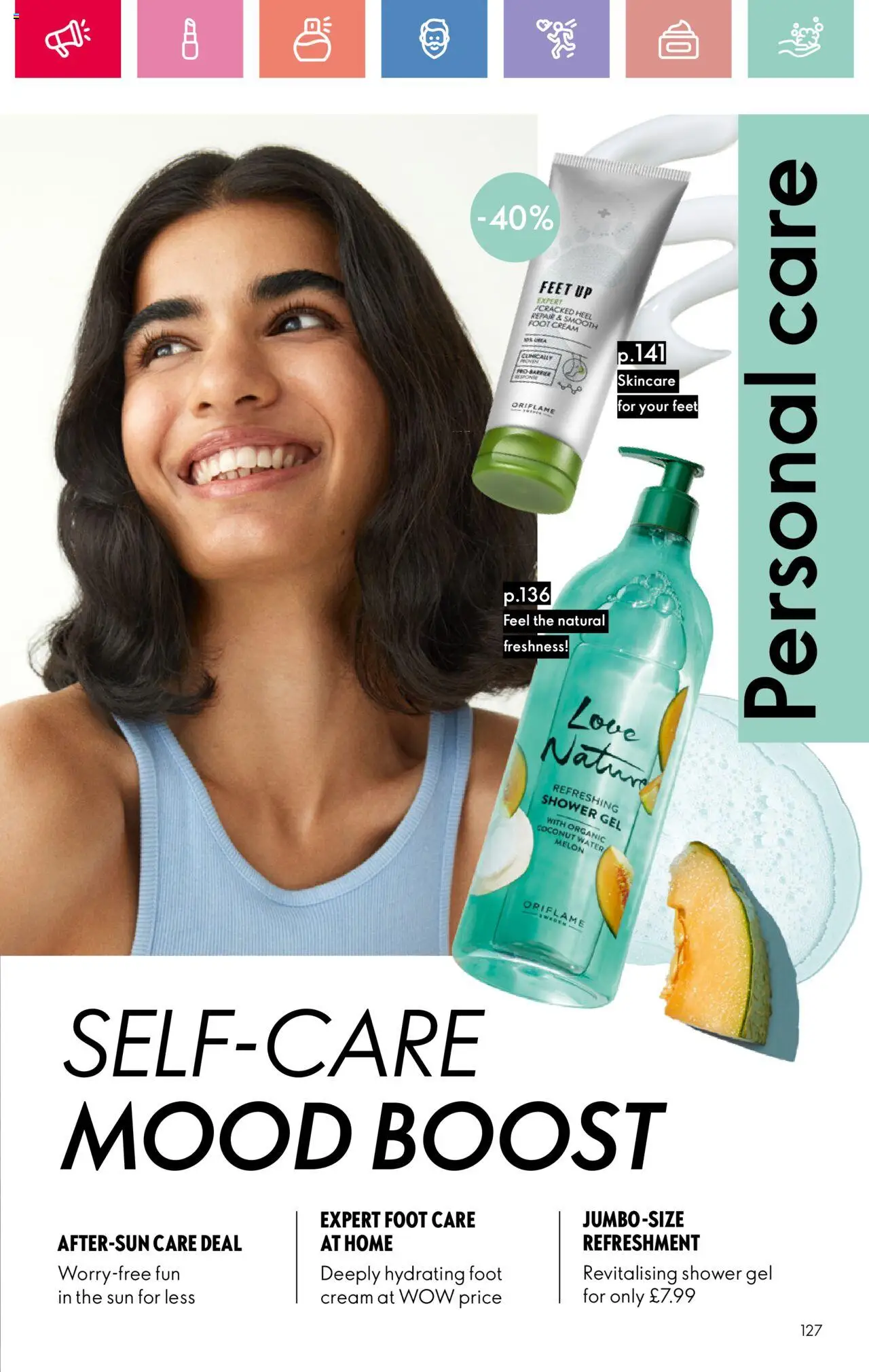  | Page: 127 | Products: Shower, Shower gel, Cream, Coconut