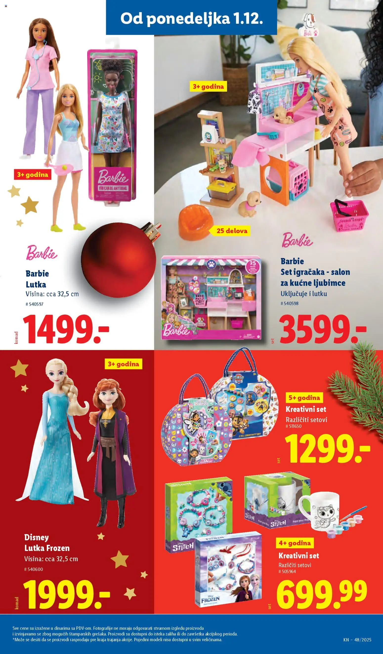 Lidl katalog - važi od 27.11.2025 | Strana: 77 | Proizvode: Barbie