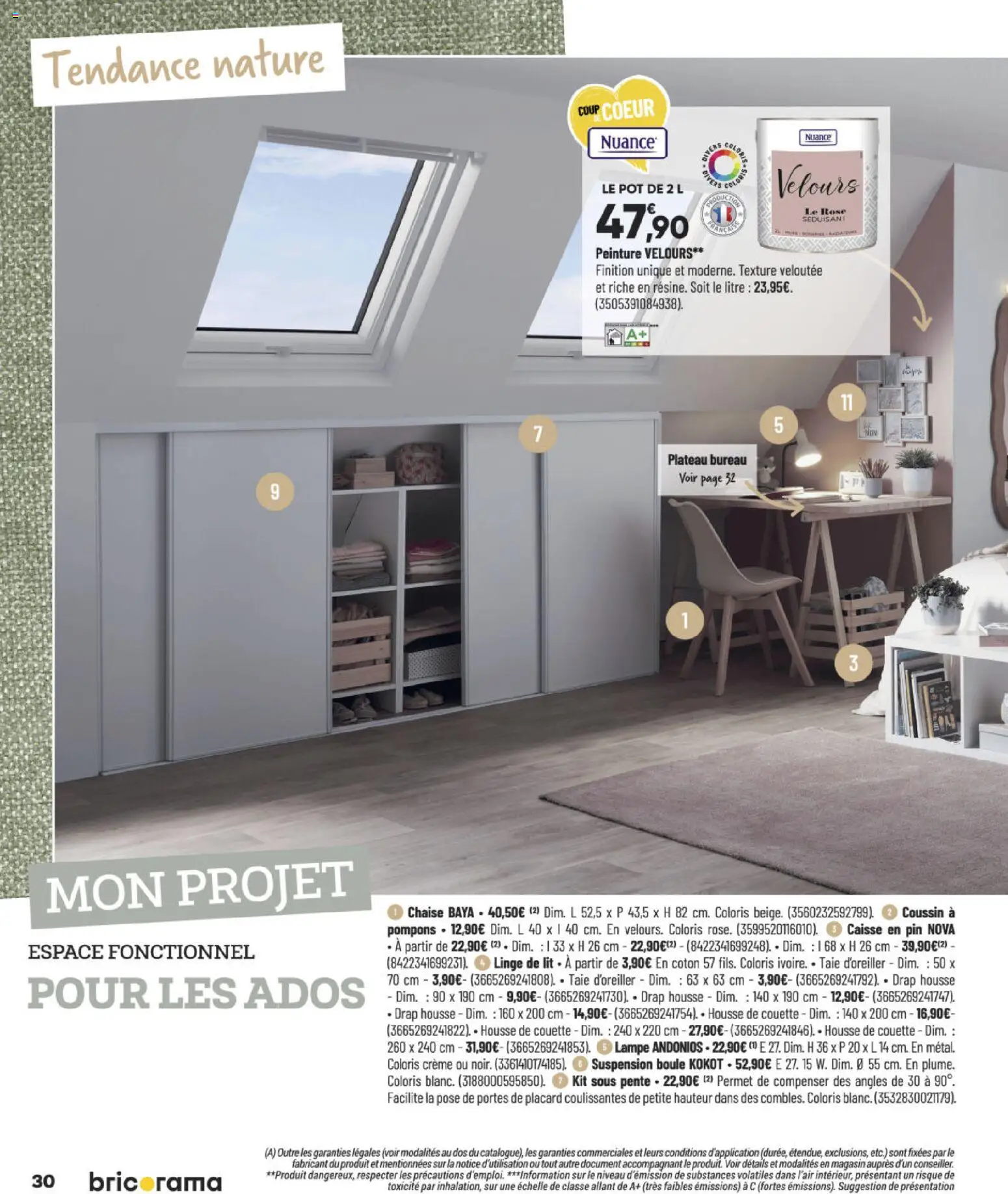 {H1} | Page: 30 | Produits: Coton, Housse de couette, Portes, Lampe
