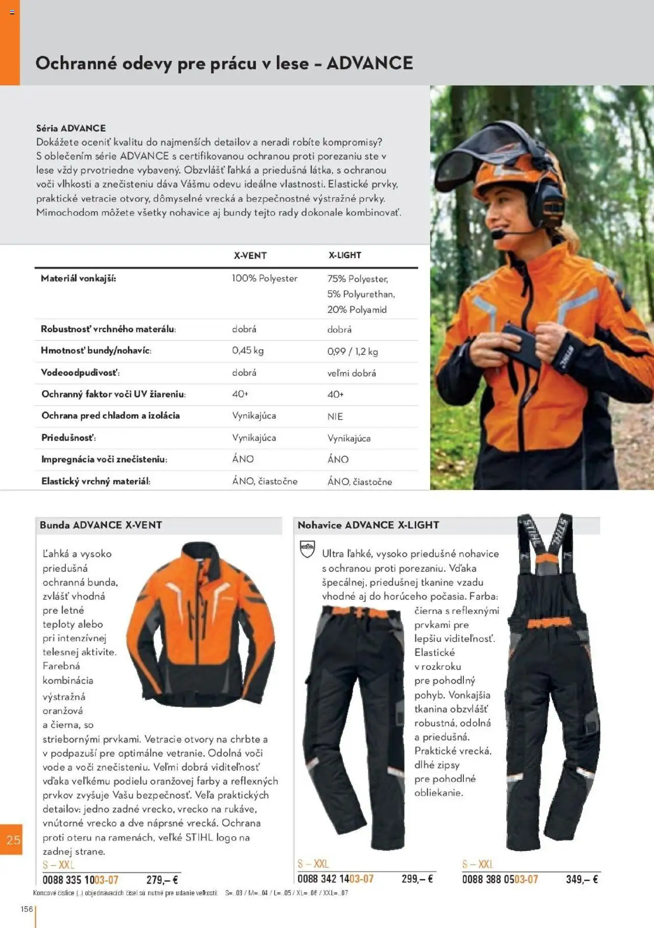 Nové STIHL akcie – leták je platný od 29.09.2025 | Strana: 156 | Produkty: Bunda, Nohavice
