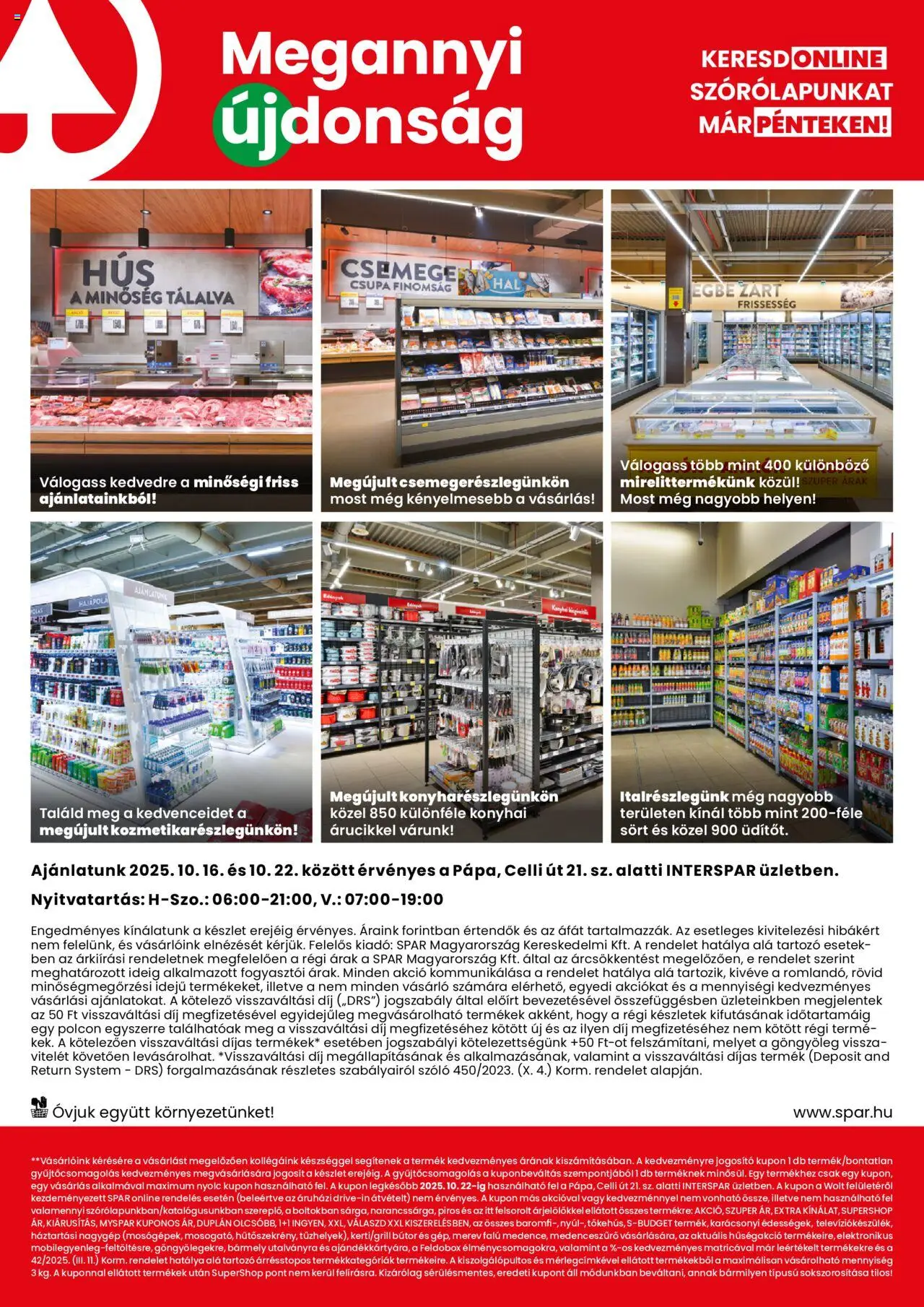 Interspar akciós ujság - amely érvényes a következő dátumtól: 16.10.2025 | Oldal: 2 | Termékek: Szőlő, Bútor