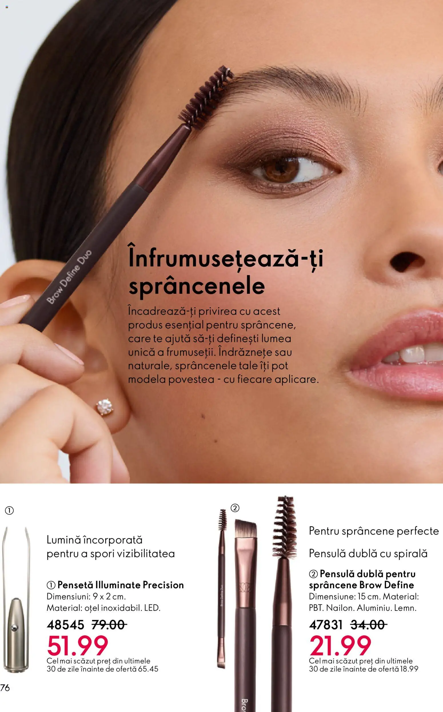 Noul catalog Oriflame – valabil de la 21.01.2026 | Pagină: 76 | Produse: Tavuk suyu, Pensetă