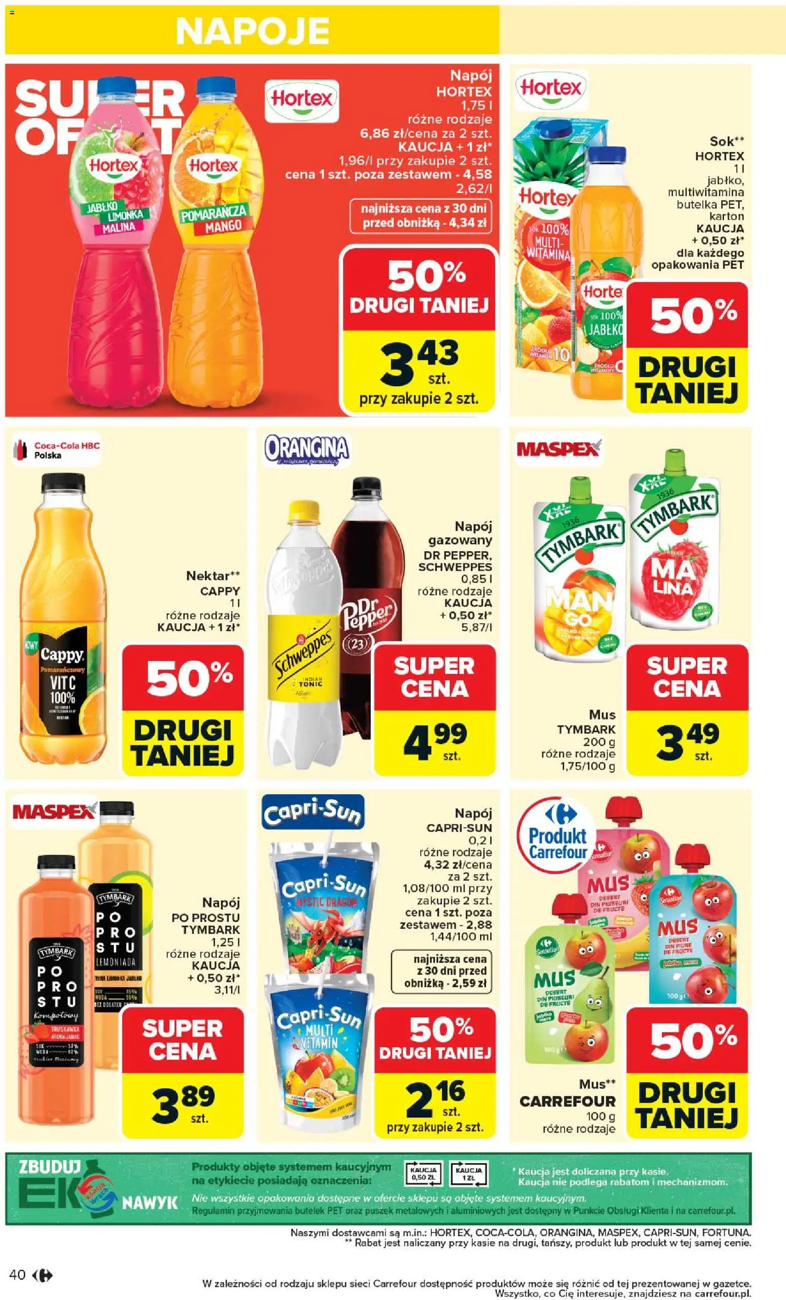 Carrefour gazetka od 07.04.2026 | Strona: 42 | Produkty: Mango, Limonka, Napoje, Sok
