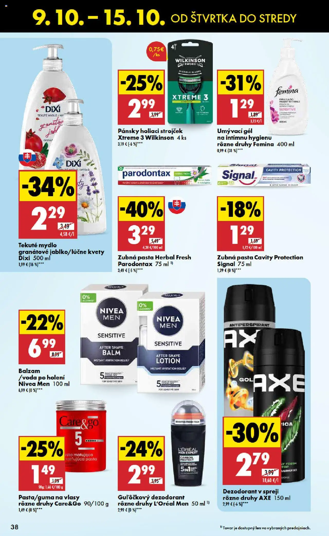 Nové Biedronka akcie – leták je platný od 09.10.2025 | Strana: 38 | Produkty: Strojček, Holiaci strojček, Nivea, Dezodorant