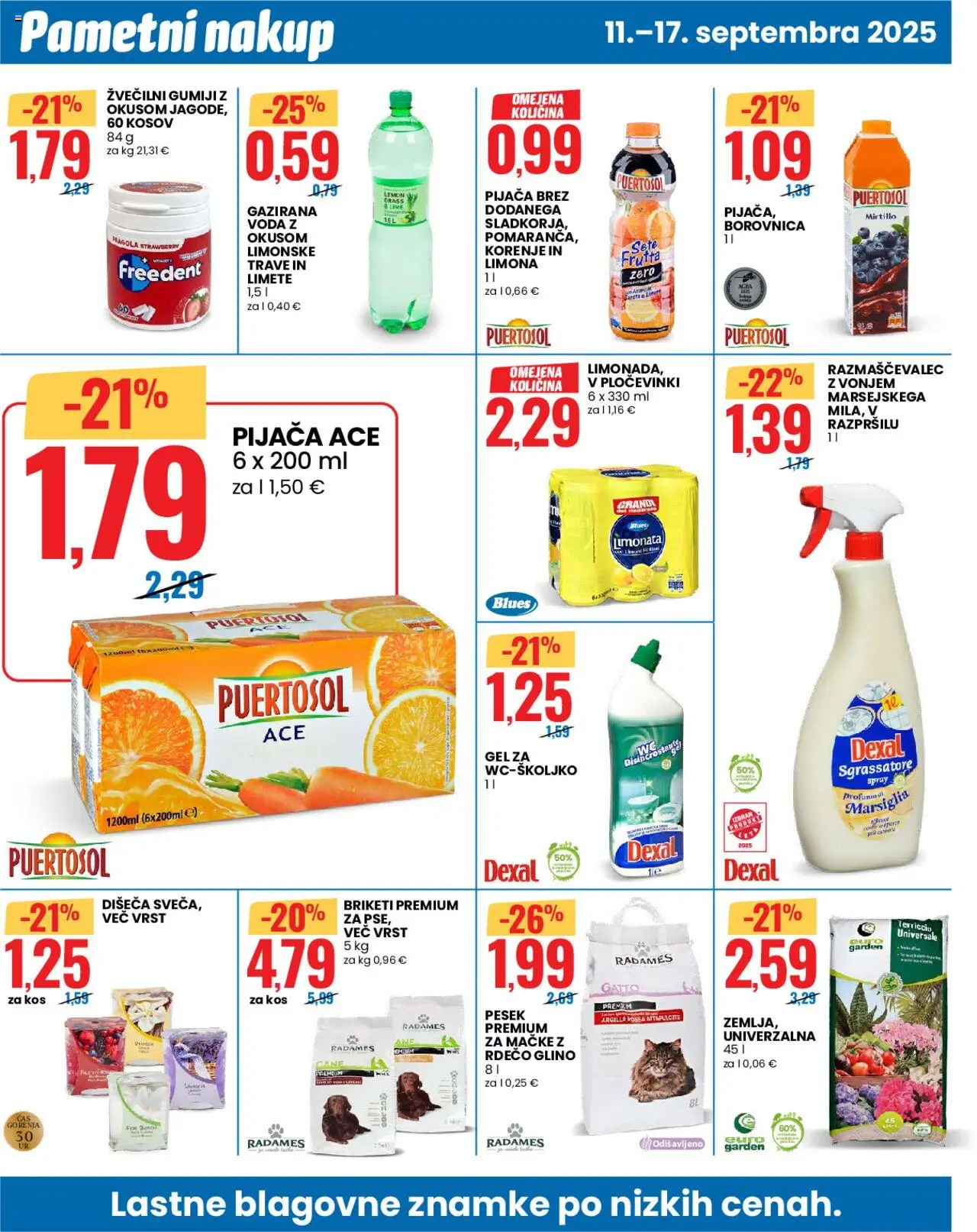 Novi Eurospin katalog ponudbe – veljaven od 11.09.2025 | Stran: 10 | Izdelki: Kos, Voda z okusom, Voda, Limona