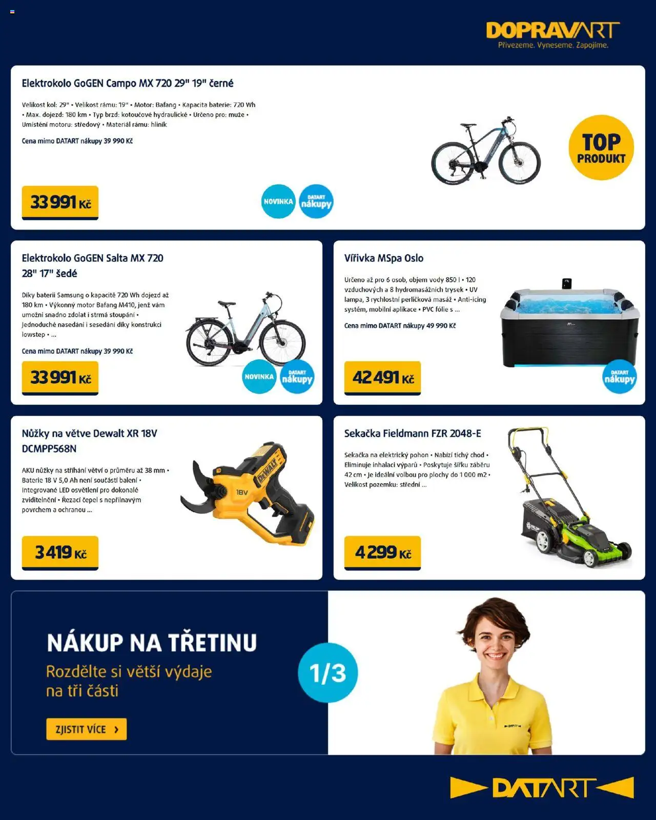 Datart leták od 06.06.2025 | Strana: 19 | Produkty: Dewalt, Nůžky na větve, Sekačka, LED