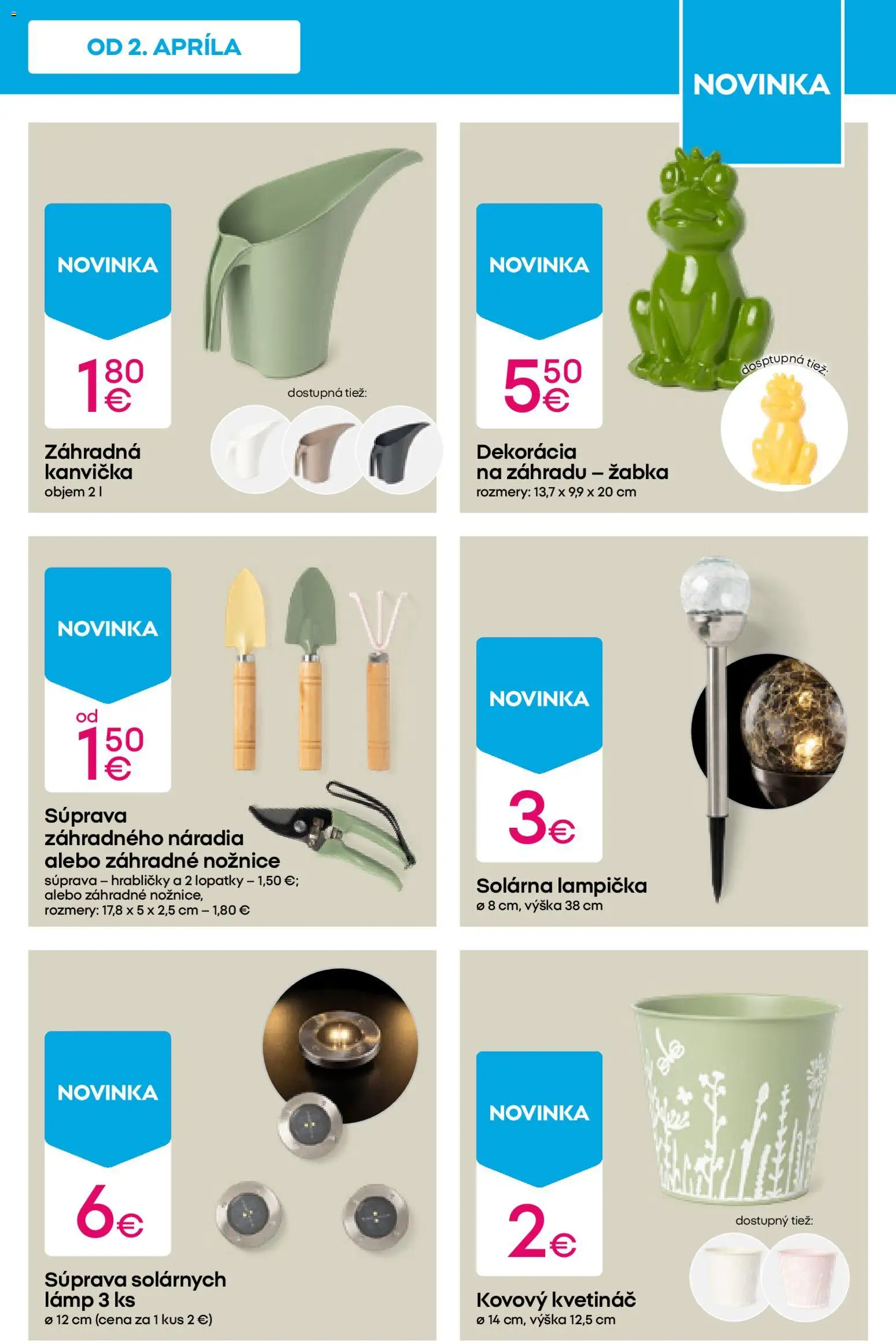 Nové Pepco akcie – leták je platný od 02.04.2026 | Strana: 7 | Produkty: Kvetináč