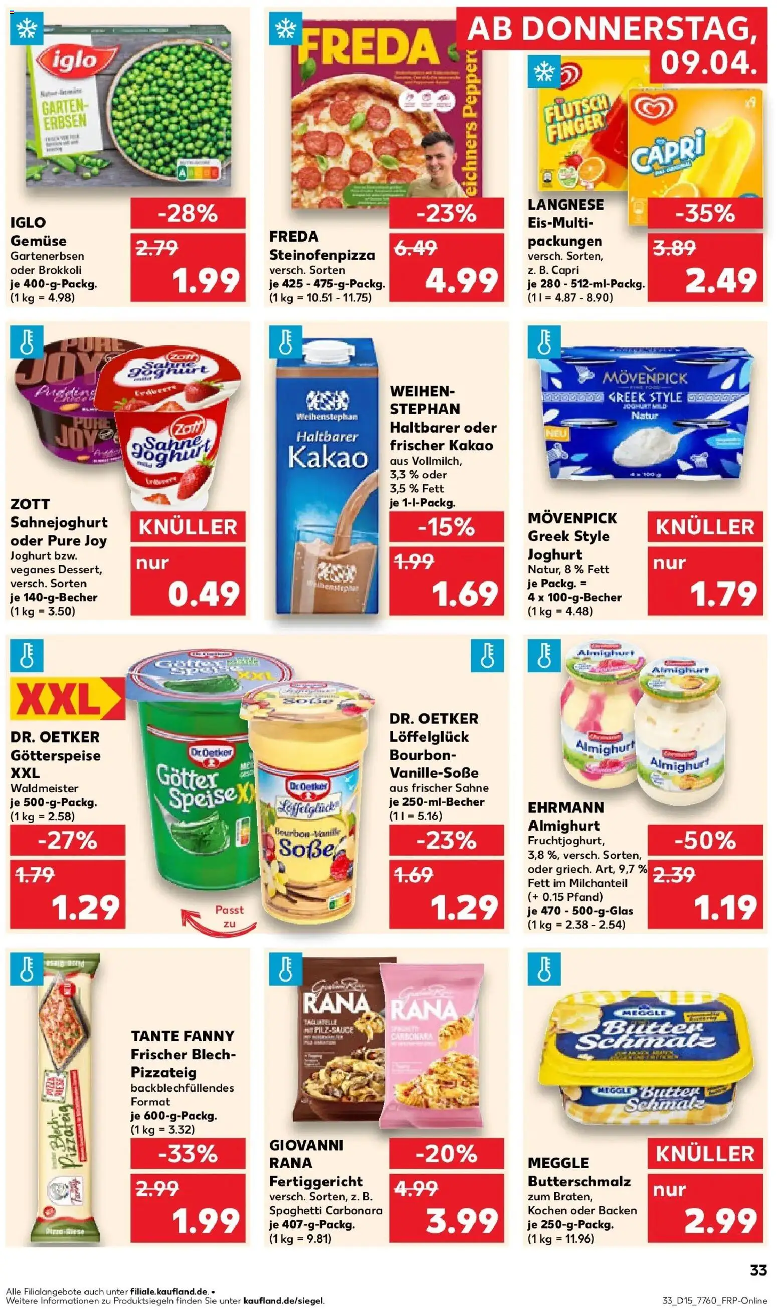 Kaufland Prospekt Eggenfelden	 – gültig ab 07.04.2026 | Seite: 45 | Produkte: Butter, Iglo, Gemüse, Soße