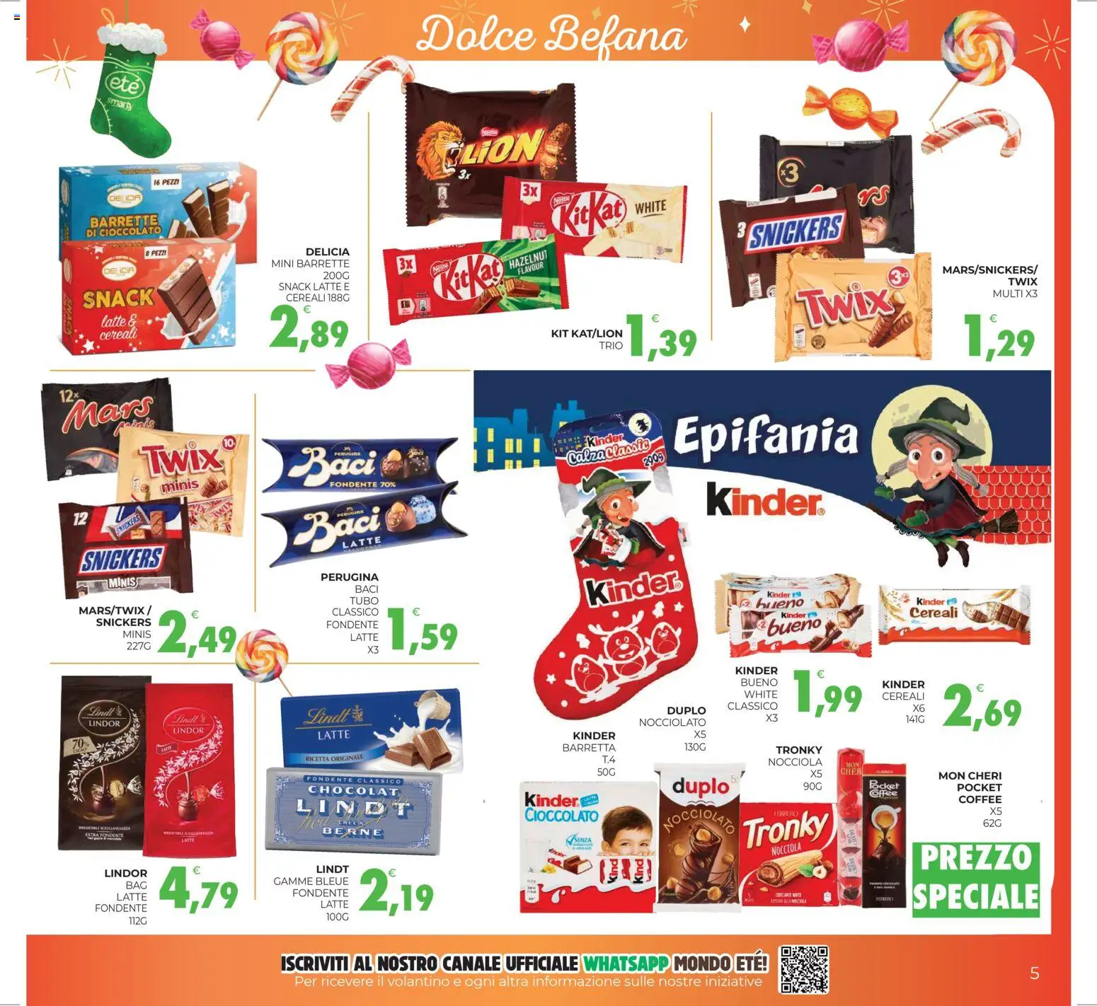 Volantino Eté del 27.12.2025 | Pagina: 5 | Prodotti: Cioccolato, Cereali, Latte, Tubo