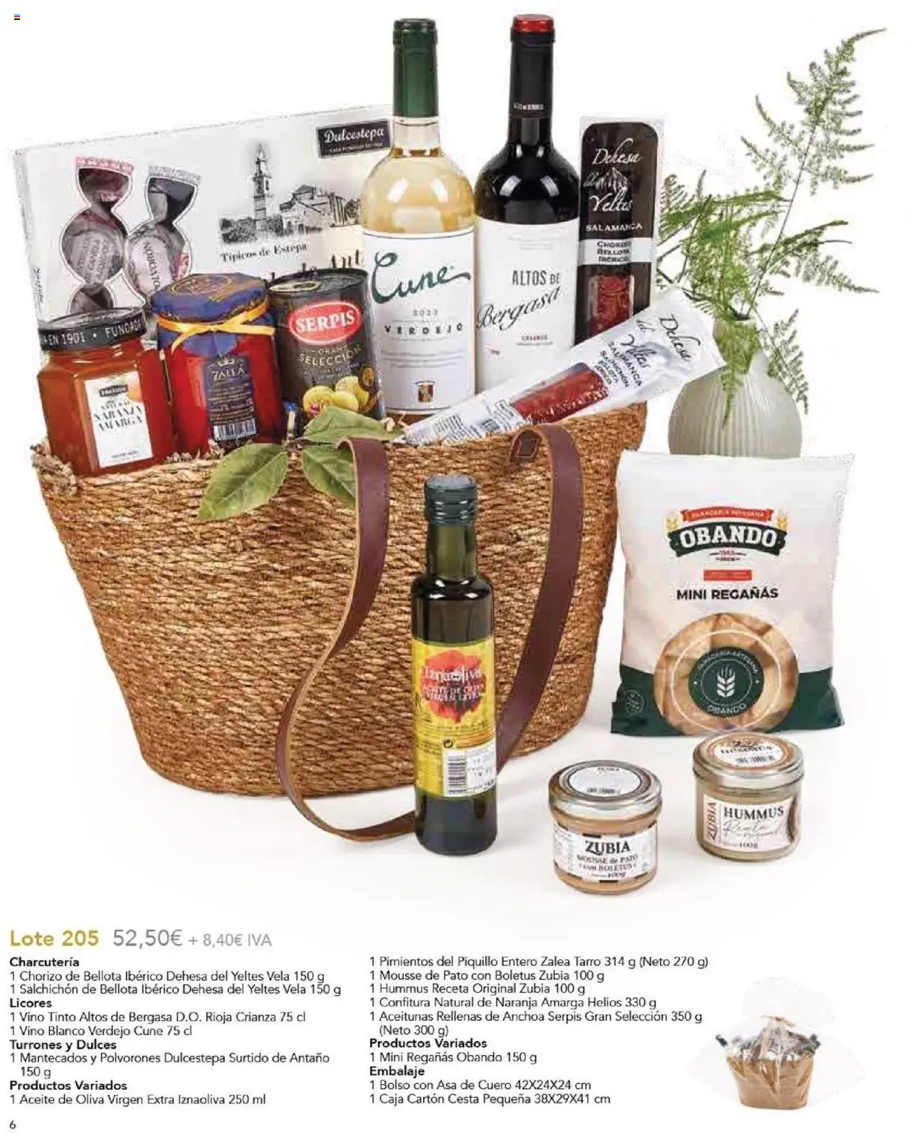 E.Leclerc Regalos de Navidad 2025 │ válido desde el 10.10.2025 | Página: 8 | Productos: Vino, Bolso, Anchoa, Caja