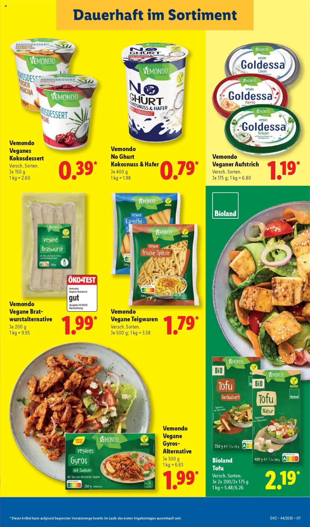 Lidl Prospekt Prenzlau – gültig ab 27.10.2025 | Seite: 9 | Produkte: Bratwurst, Gyros, Zwiebeln, Paprika