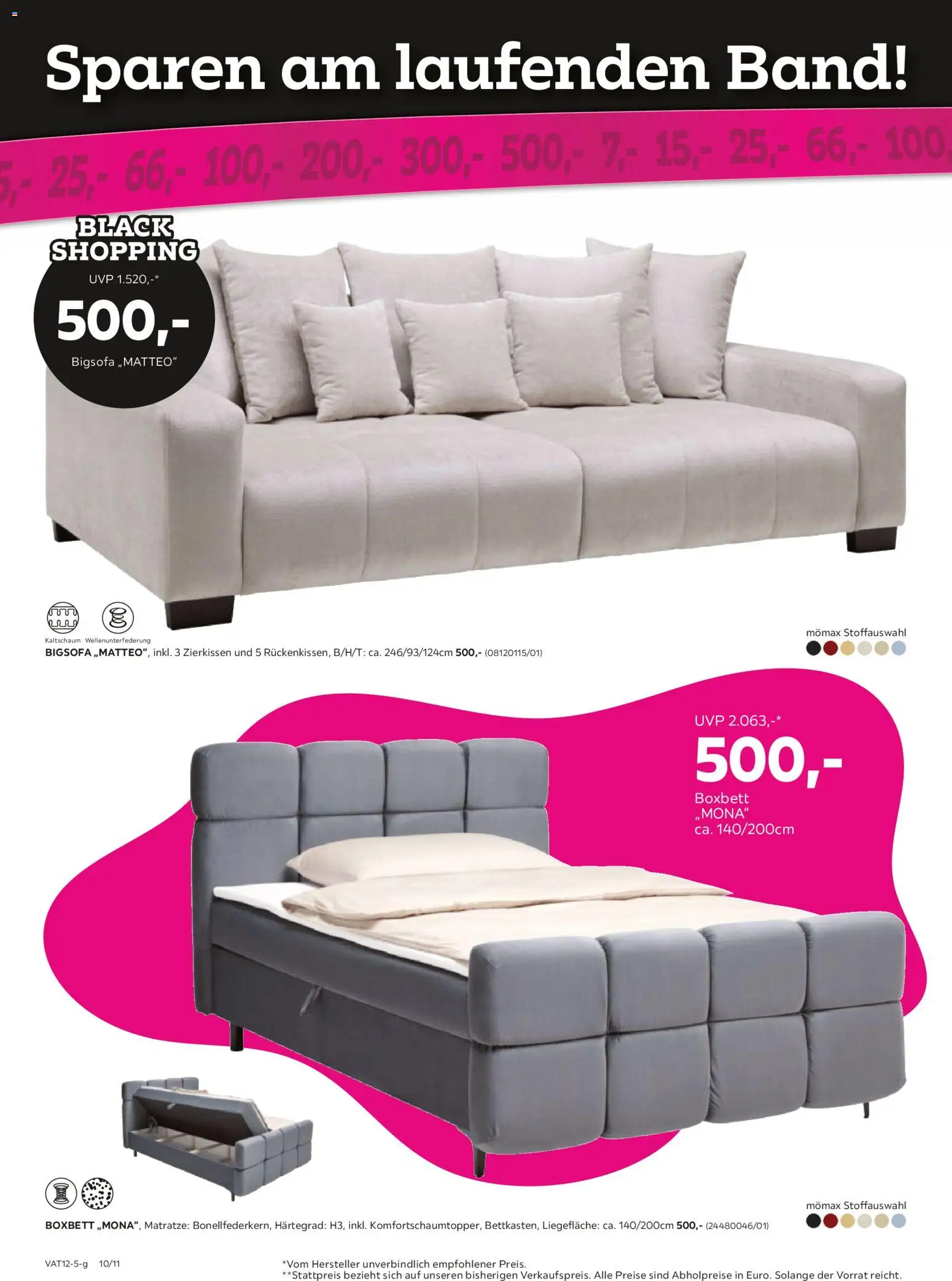 Mömax - Black Friday gültig ab 25.11.2025 | Seite: 10 | Produkte: Matratze